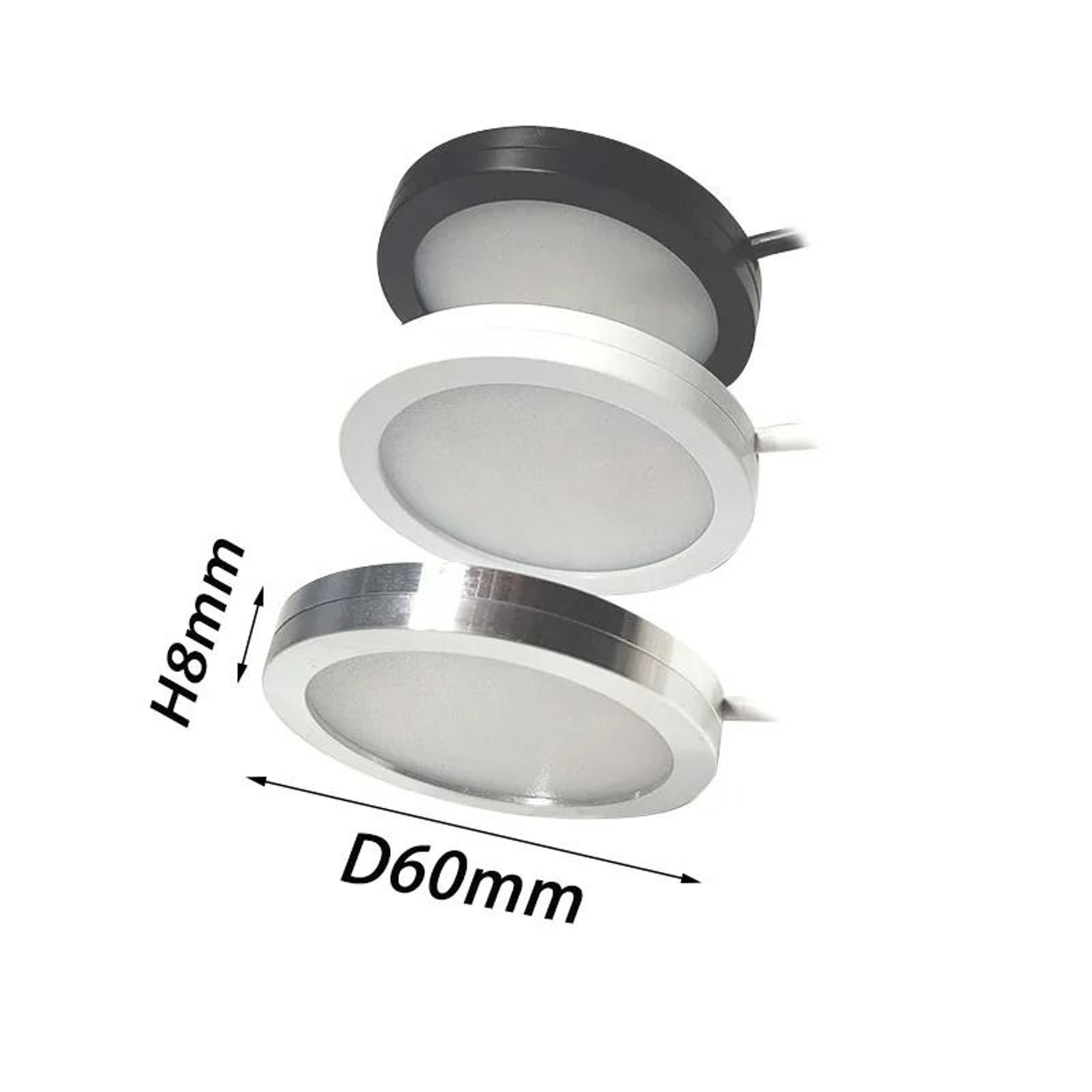 5V USB LED Caravan  Cabinet Spot Puck Light With Switch 2
