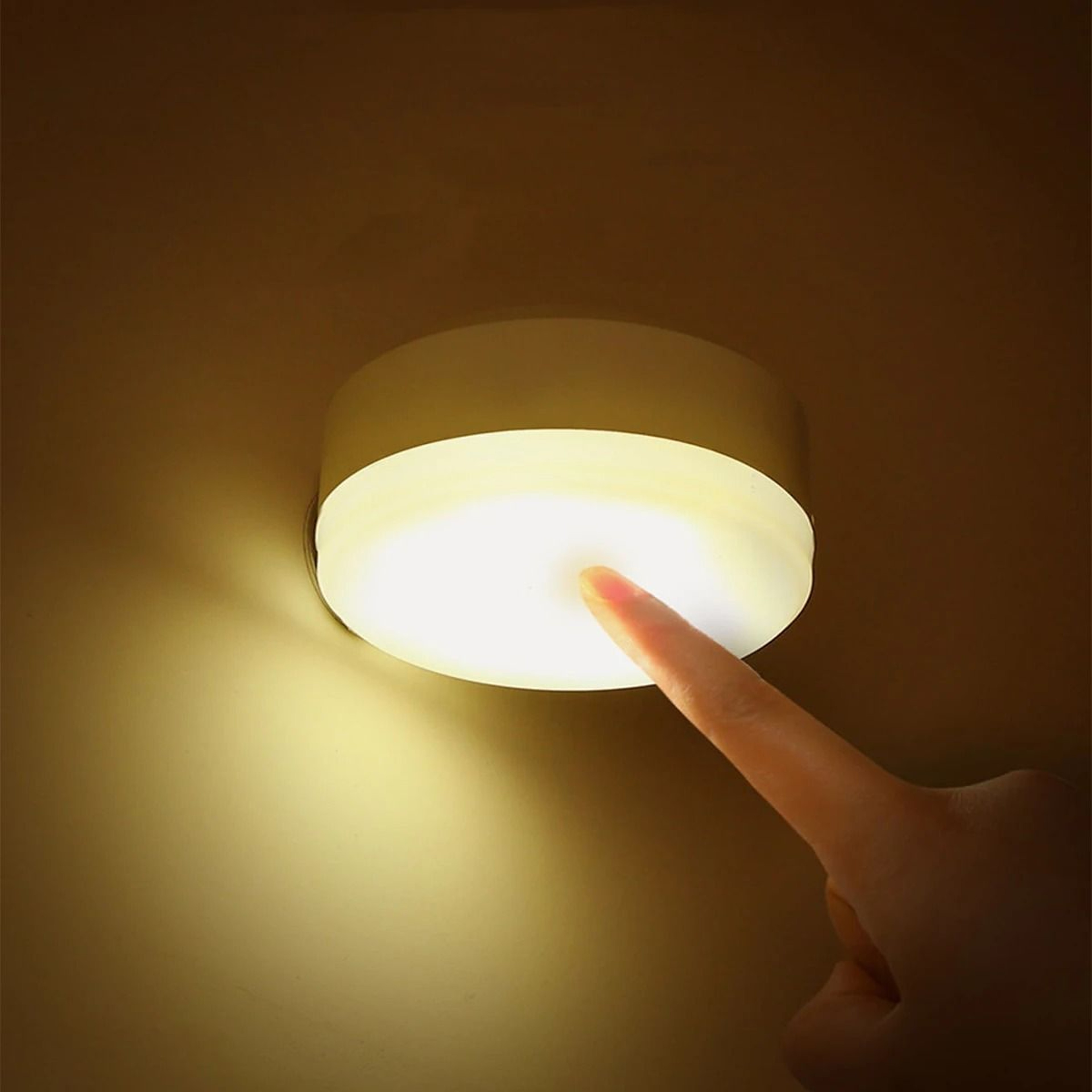 Round 3Color Stepless Dimmable USB LED Night Light 0