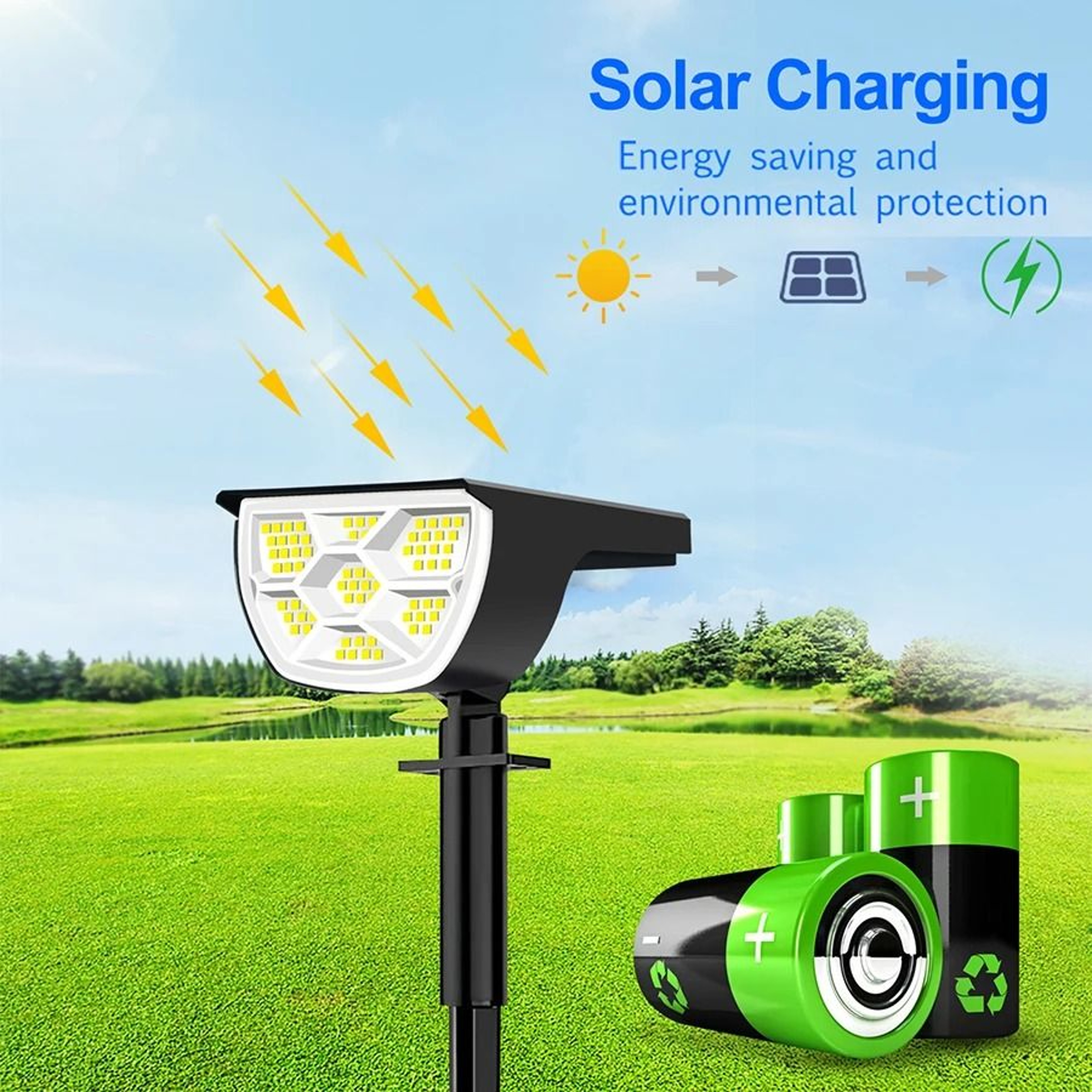 6872 LED Outdoor Waterproof Solar Landscape Spotlight 5