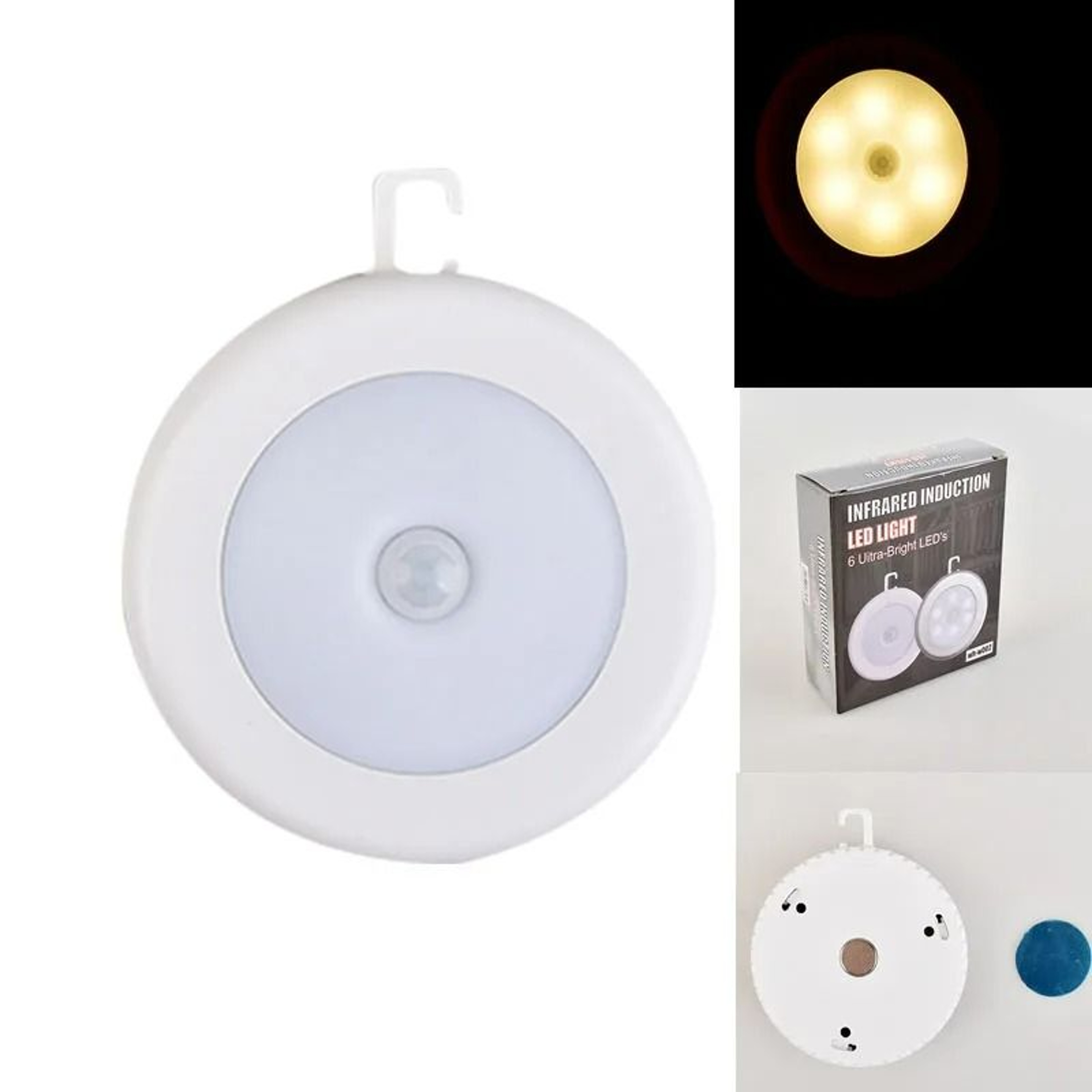 Magnetic Motion Sensor LED Night Light Battery Operated Bedroom Cabinet Lamp 9