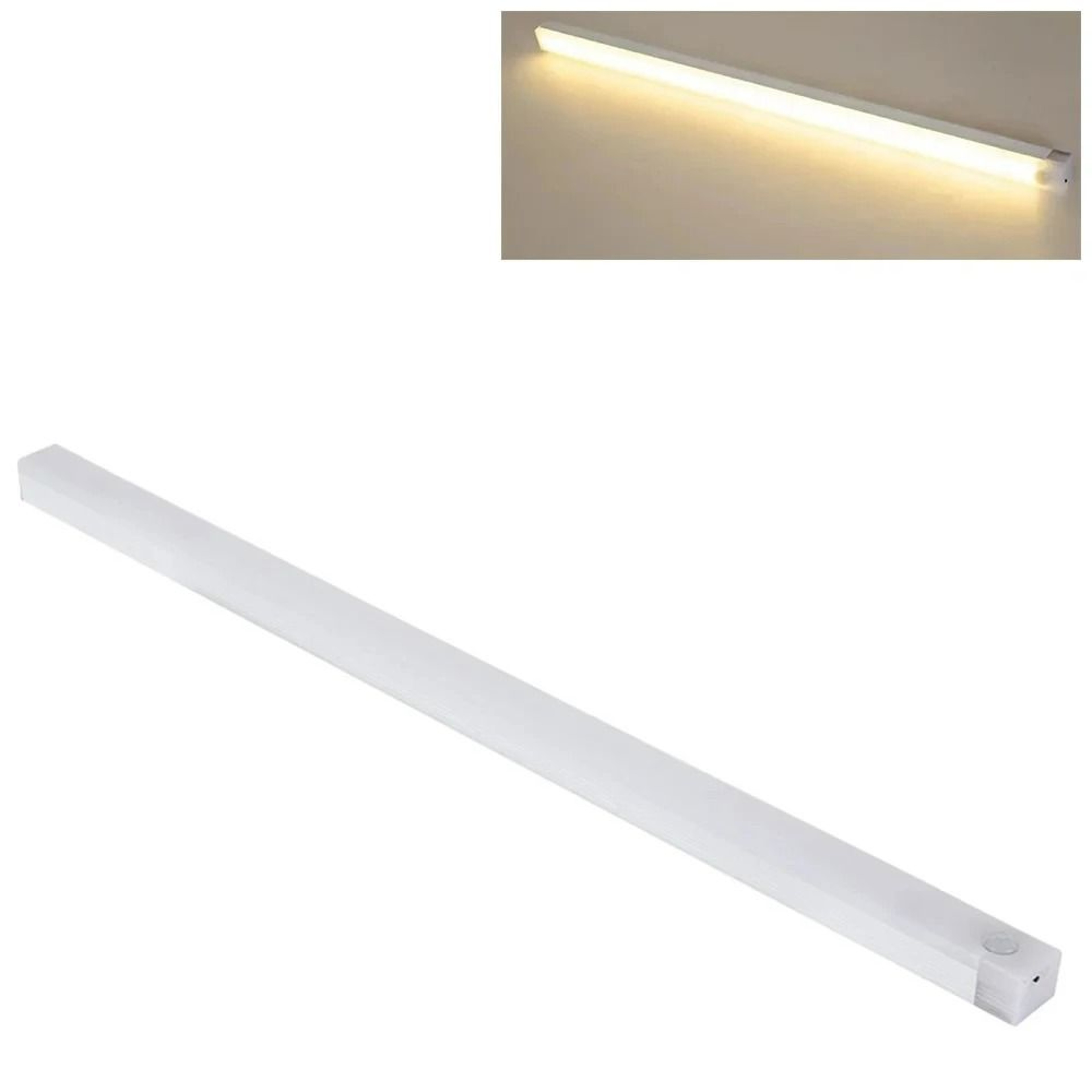 Rechargeable LED Motion Sensor Cabinet Light Bar Under Counter Night Lamp 6