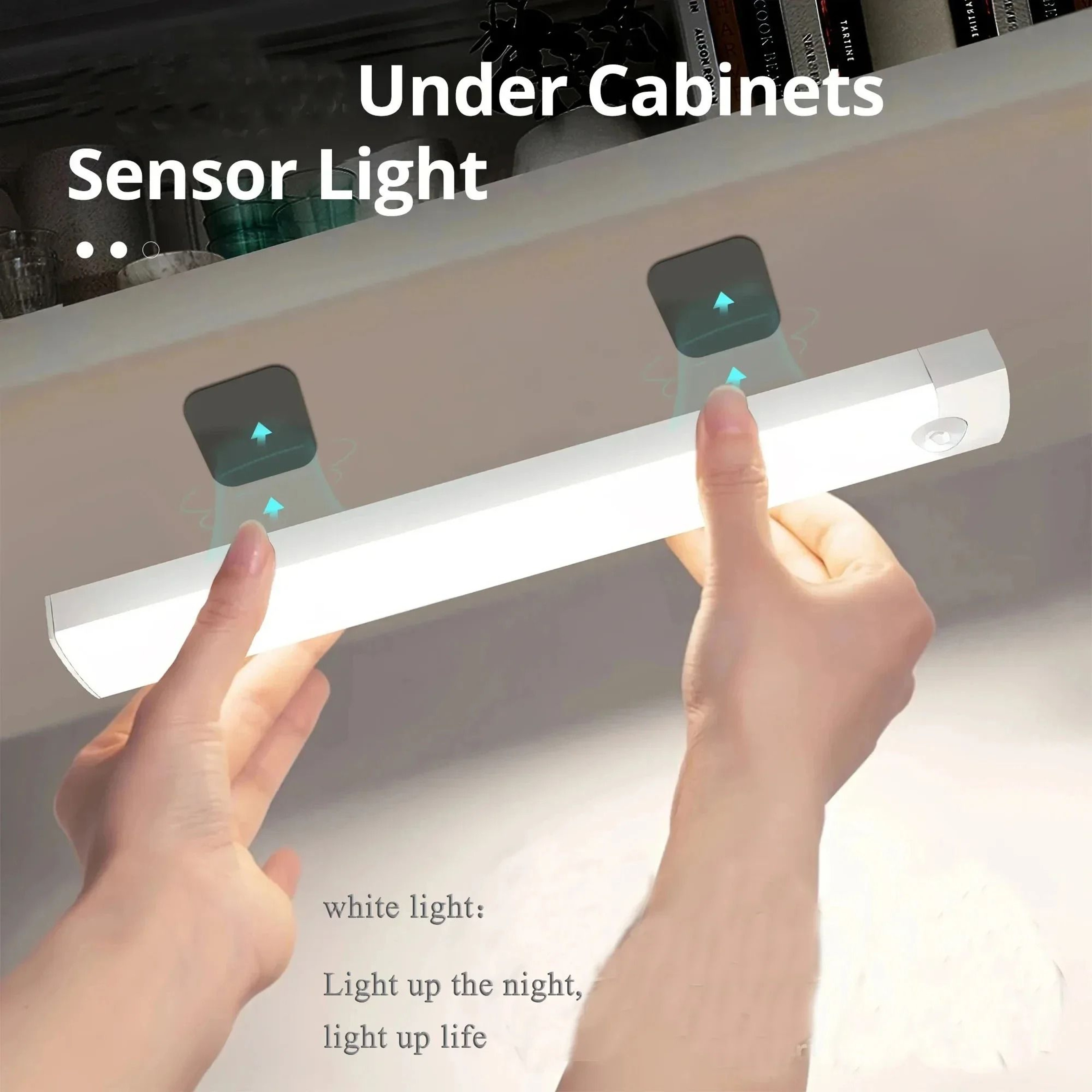 Rechargeable LED Motion Sensor Cabinet Light Bar Under Counter Night Lamp 0
