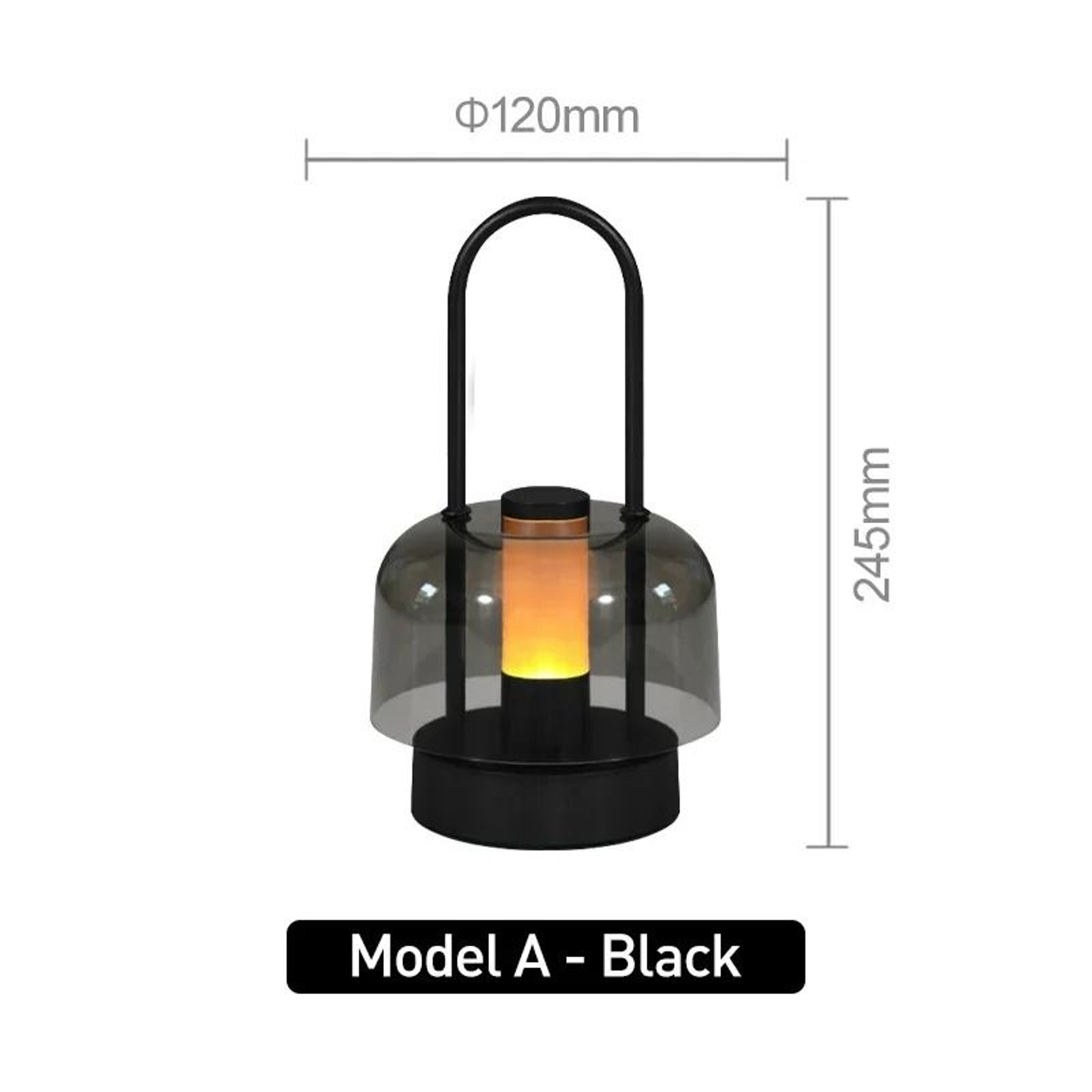 Modern Retro Nordic Rechargeable Desk Lamp Wireless Table  Camping Night Light 9