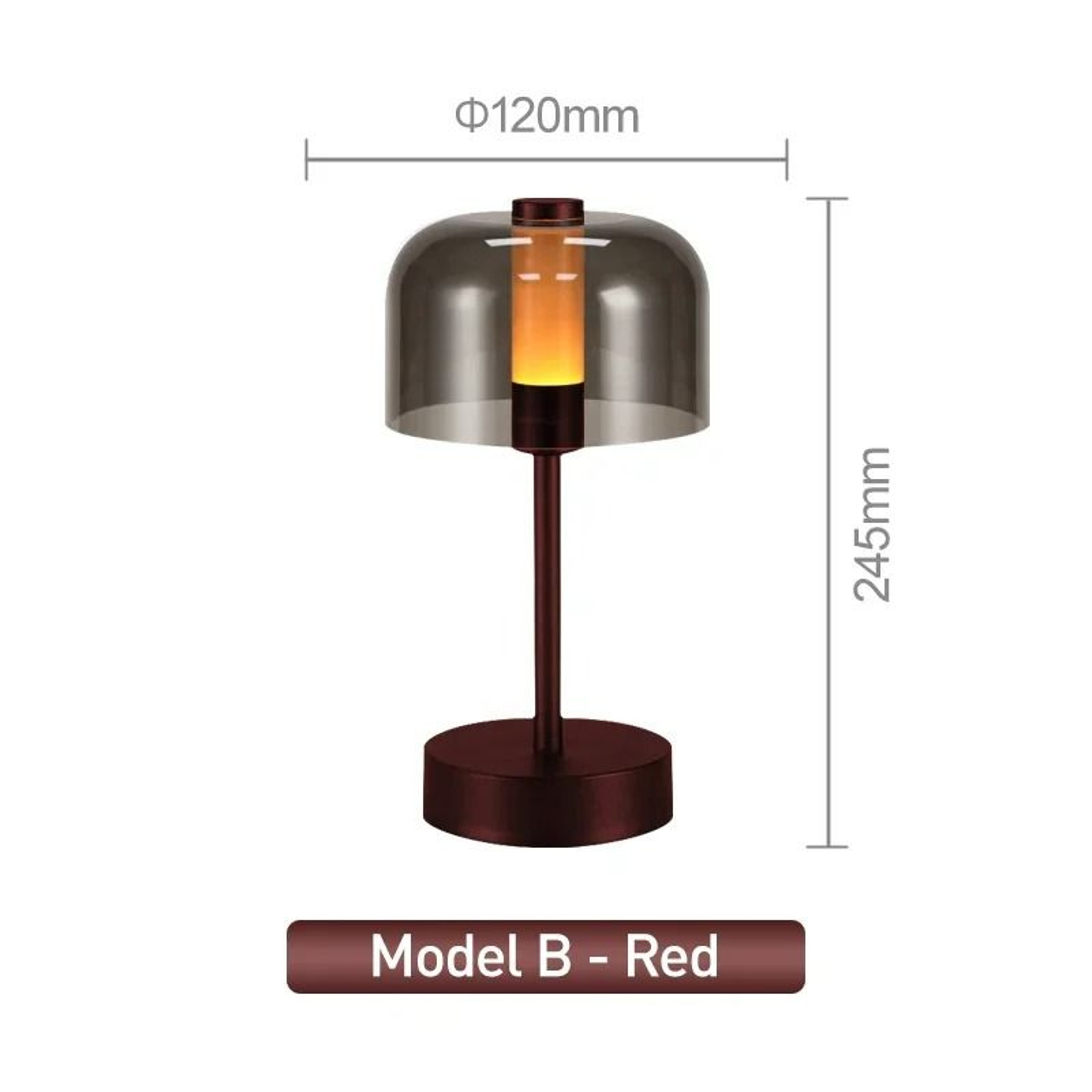 Modern Retro Nordic Rechargeable Desk Lamp Wireless Table  Camping Night Light 8