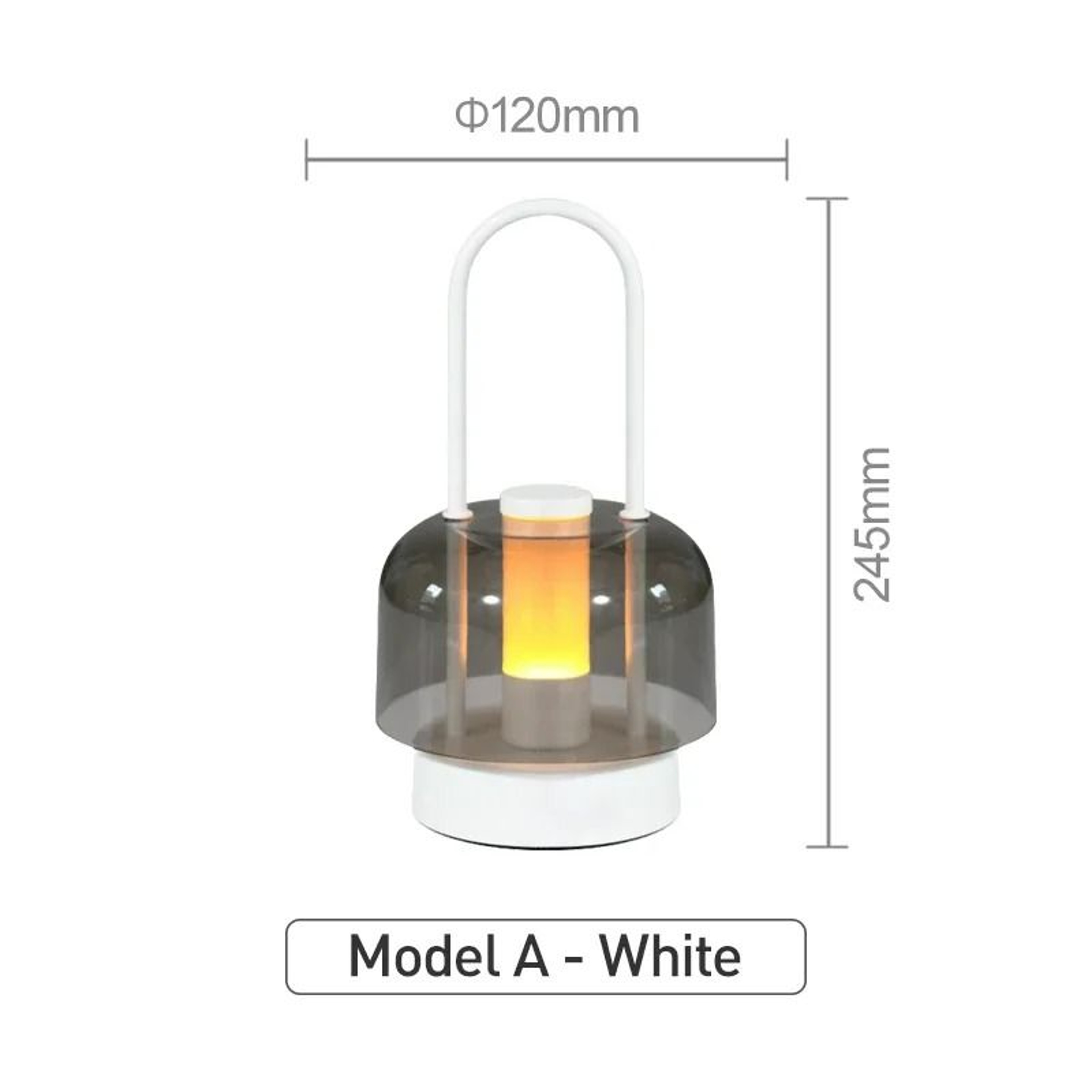 Modern Retro Nordic Rechargeable Desk Lamp Wireless Table  Camping Night Light 10