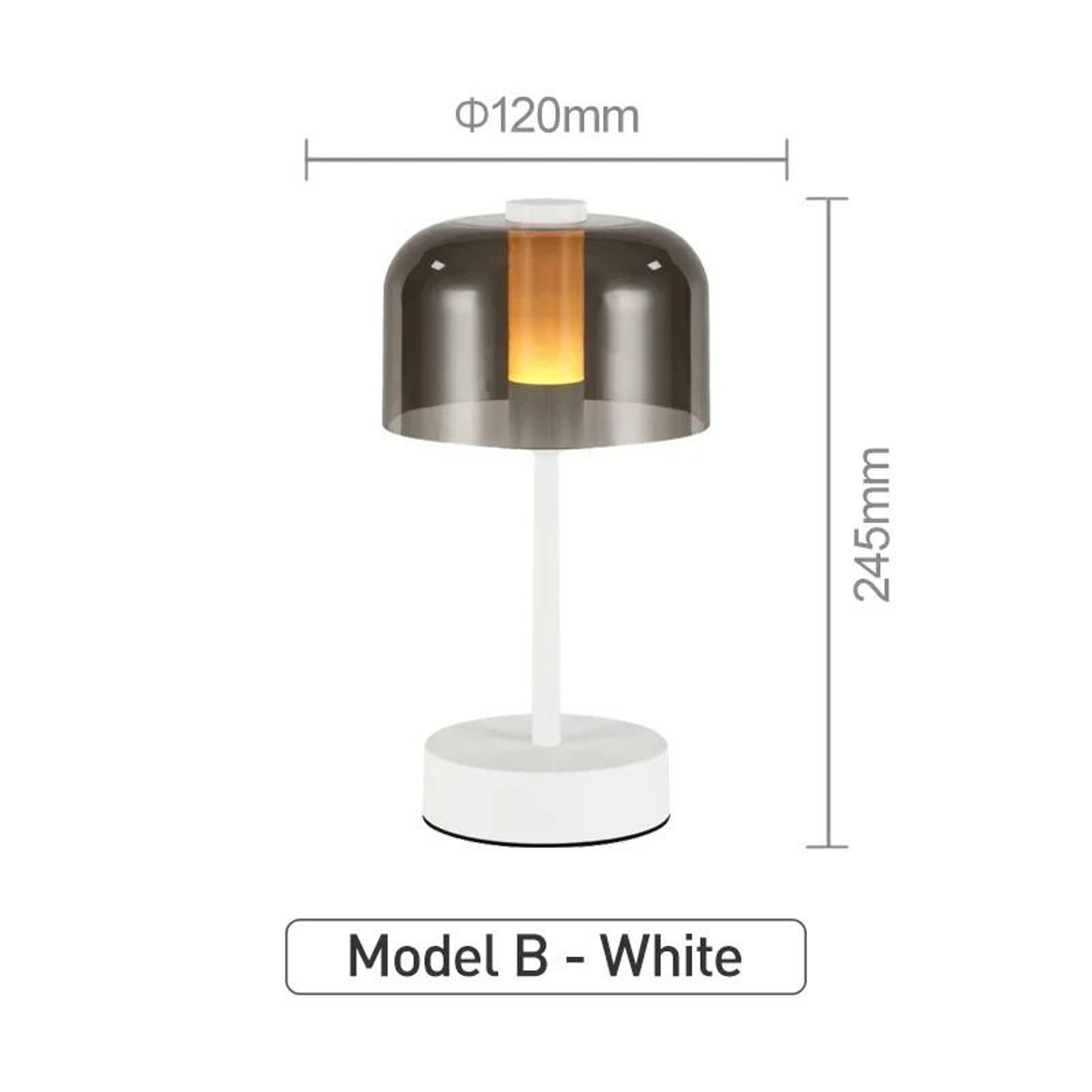 Modern Retro Nordic Rechargeable Desk Lamp Wireless Table  Camping Night Light 7