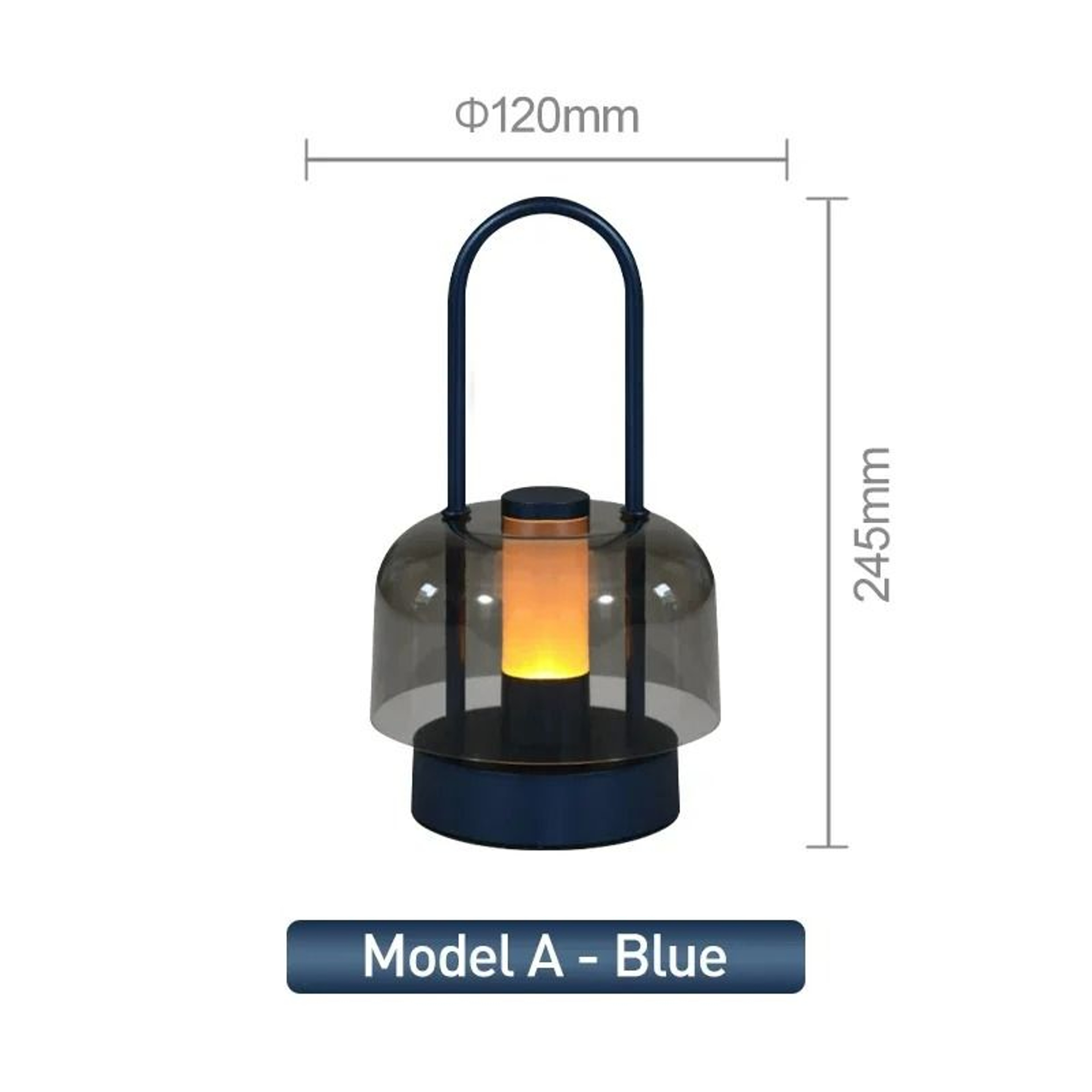 Modern Retro Nordic Rechargeable Desk Lamp Wireless Table  Camping Night Light 11