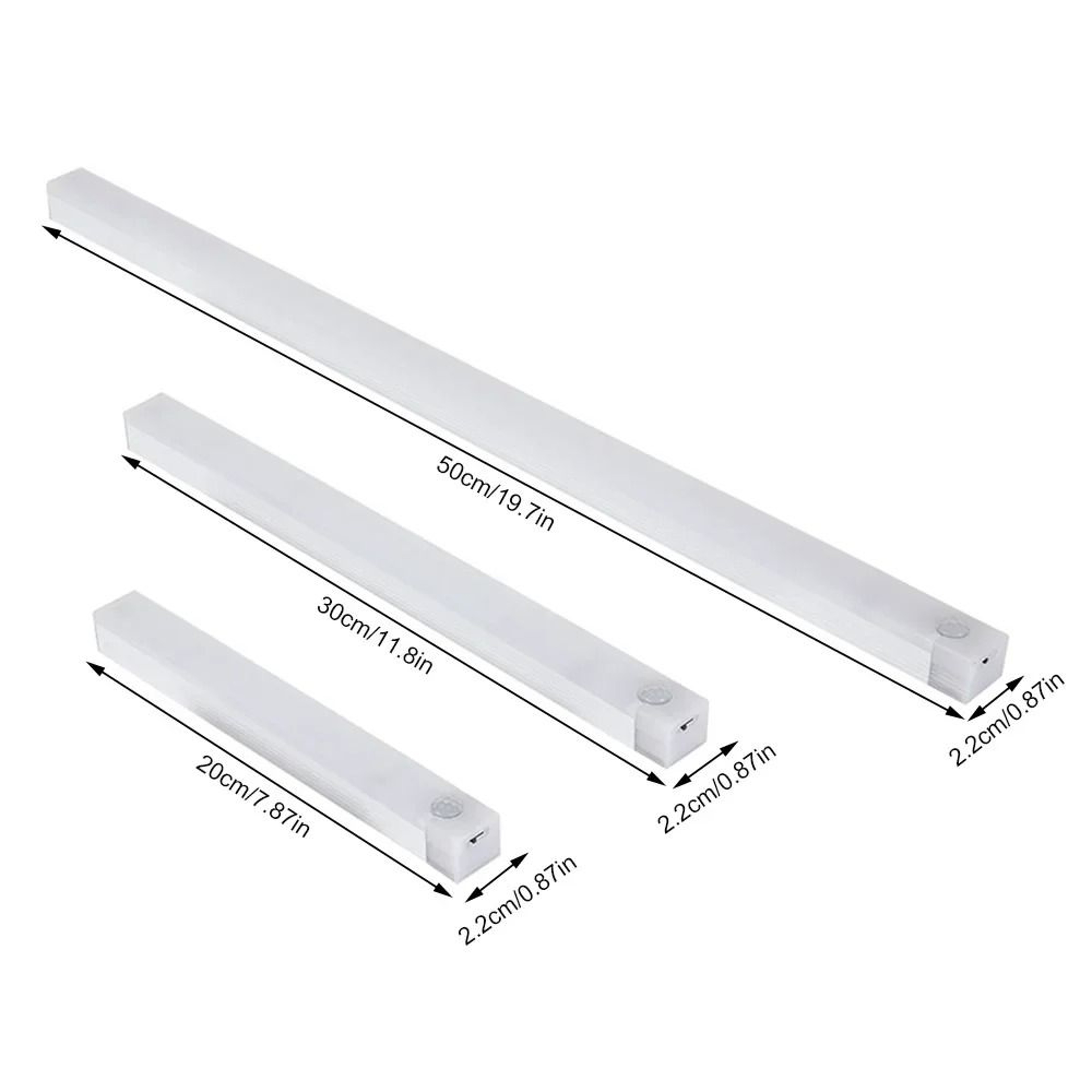 Rechargeable Motion Sensor LED Under Cabinet Light Bar Night Lamp 5