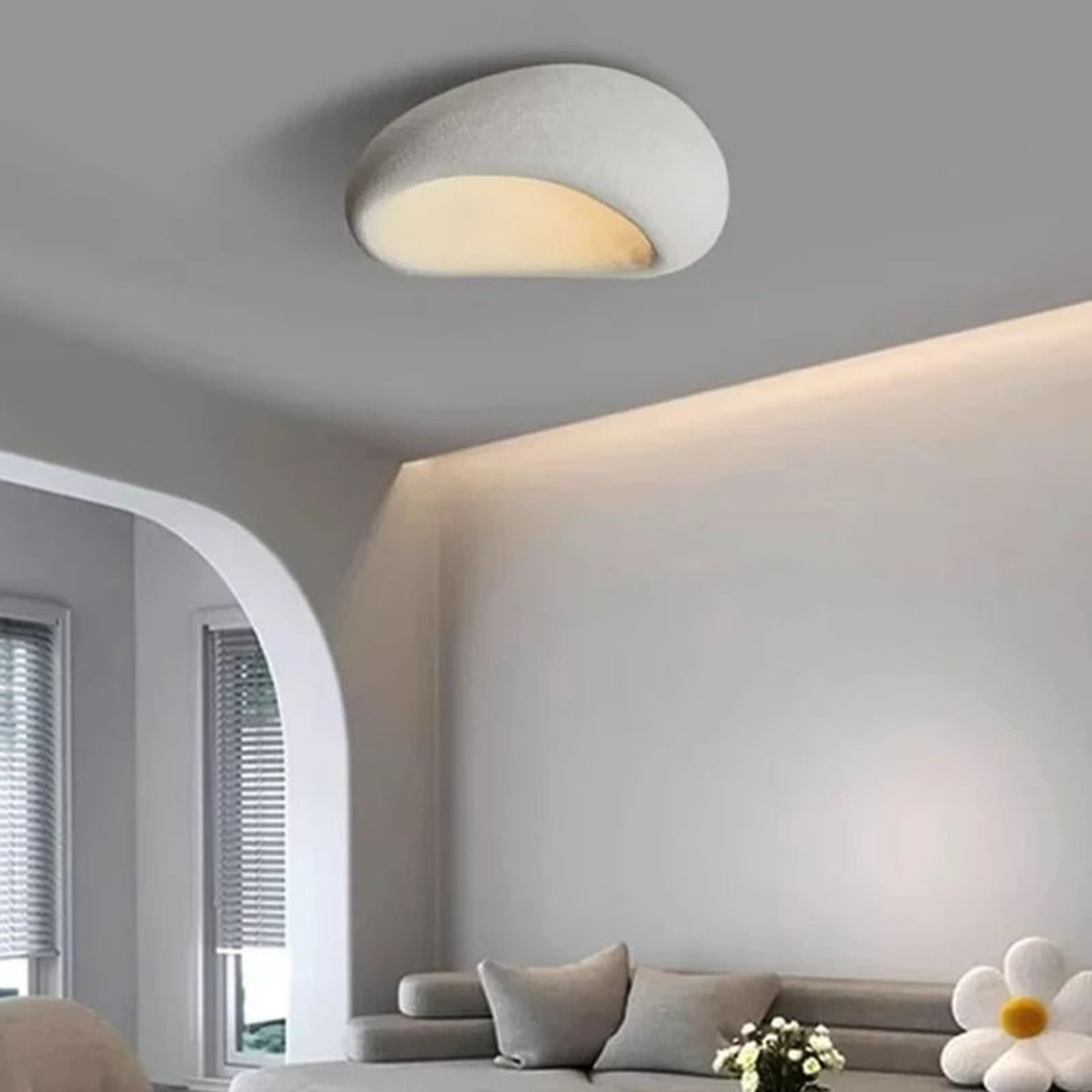 Japanese WabiSabi LED Ceiling Light Creative Bird Nest Pendant Lamp 6