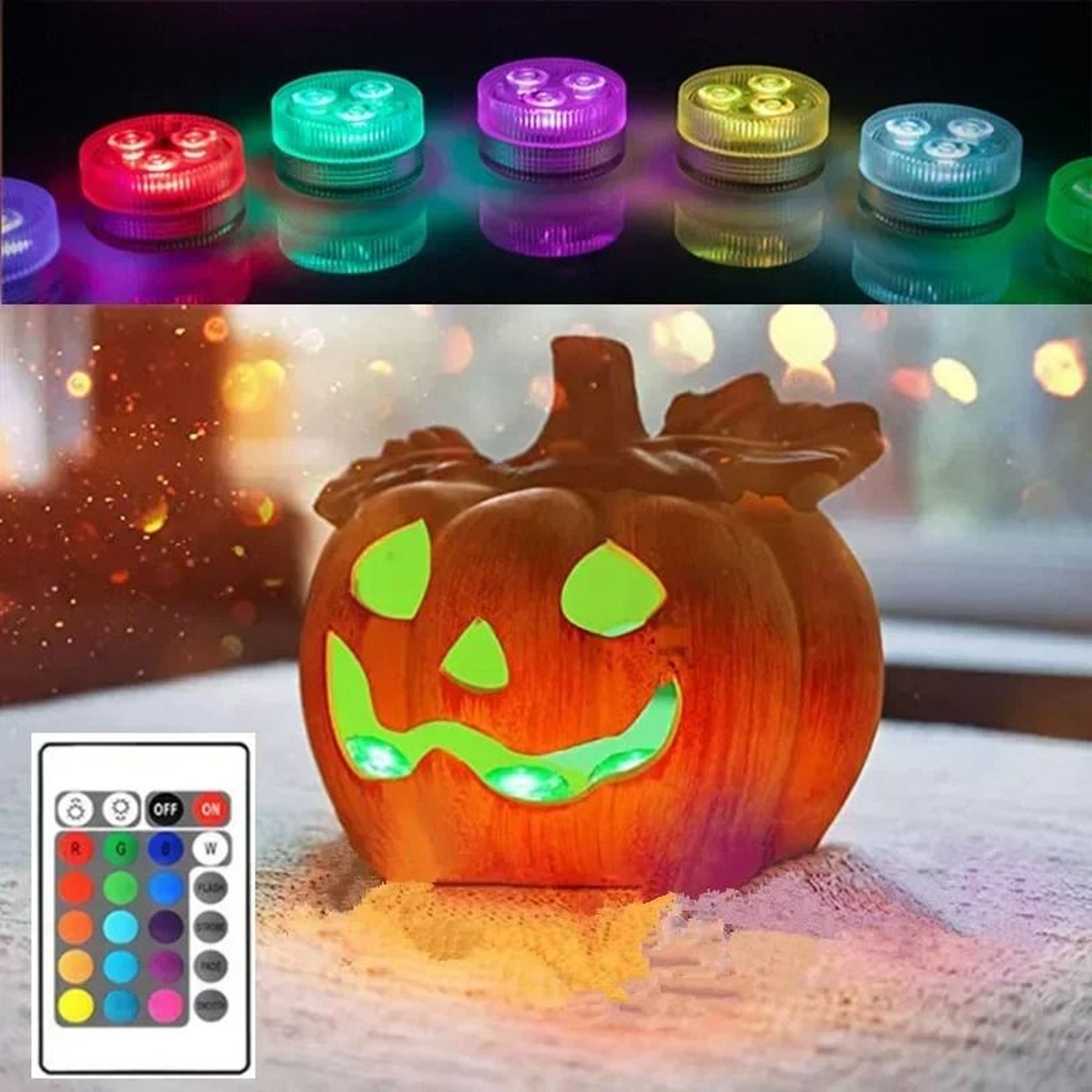 Waterproof Underwater RGB LED Light Set With Wireless Remote Control 5