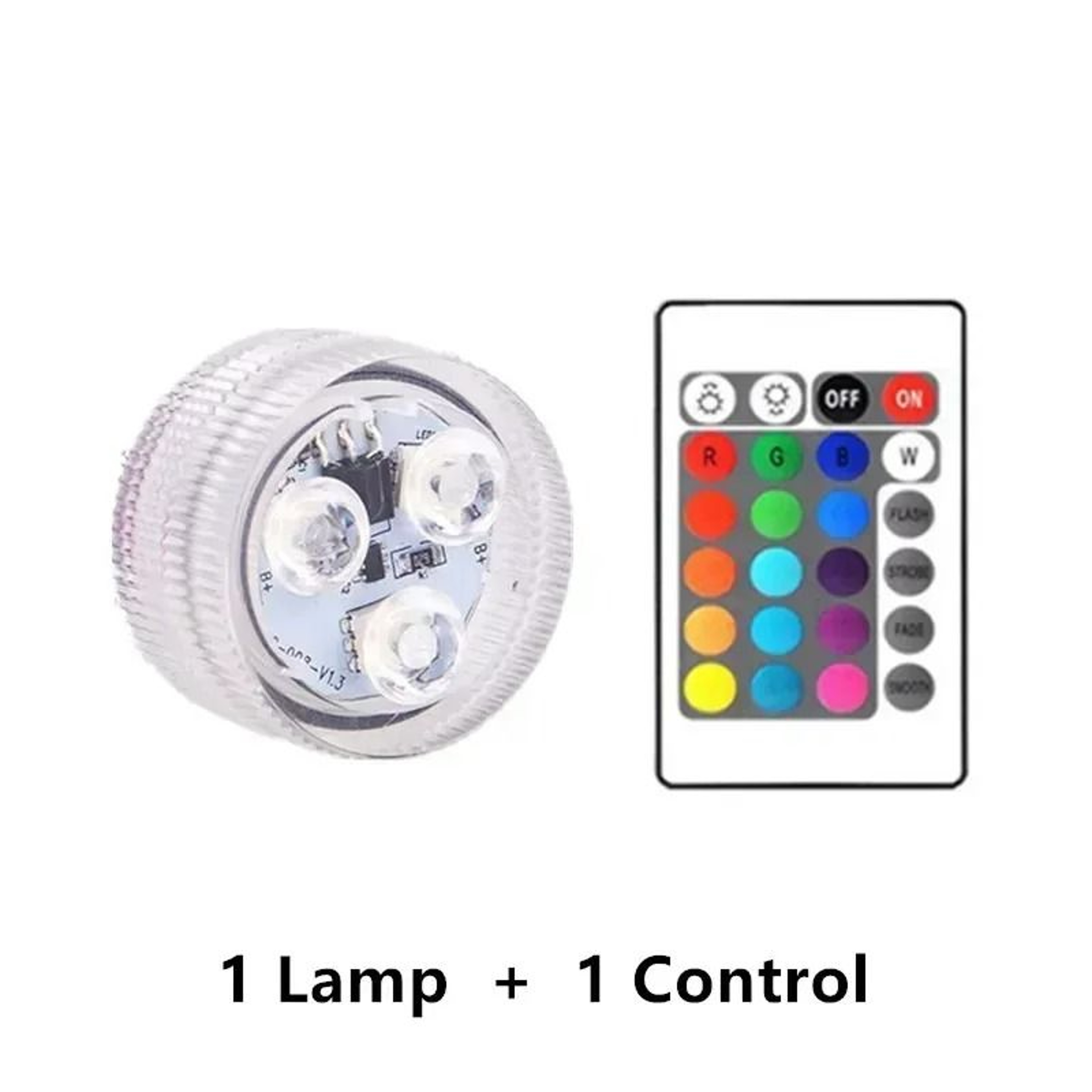 Waterproof Underwater RGB LED Light Set With Wireless Remote Control 7