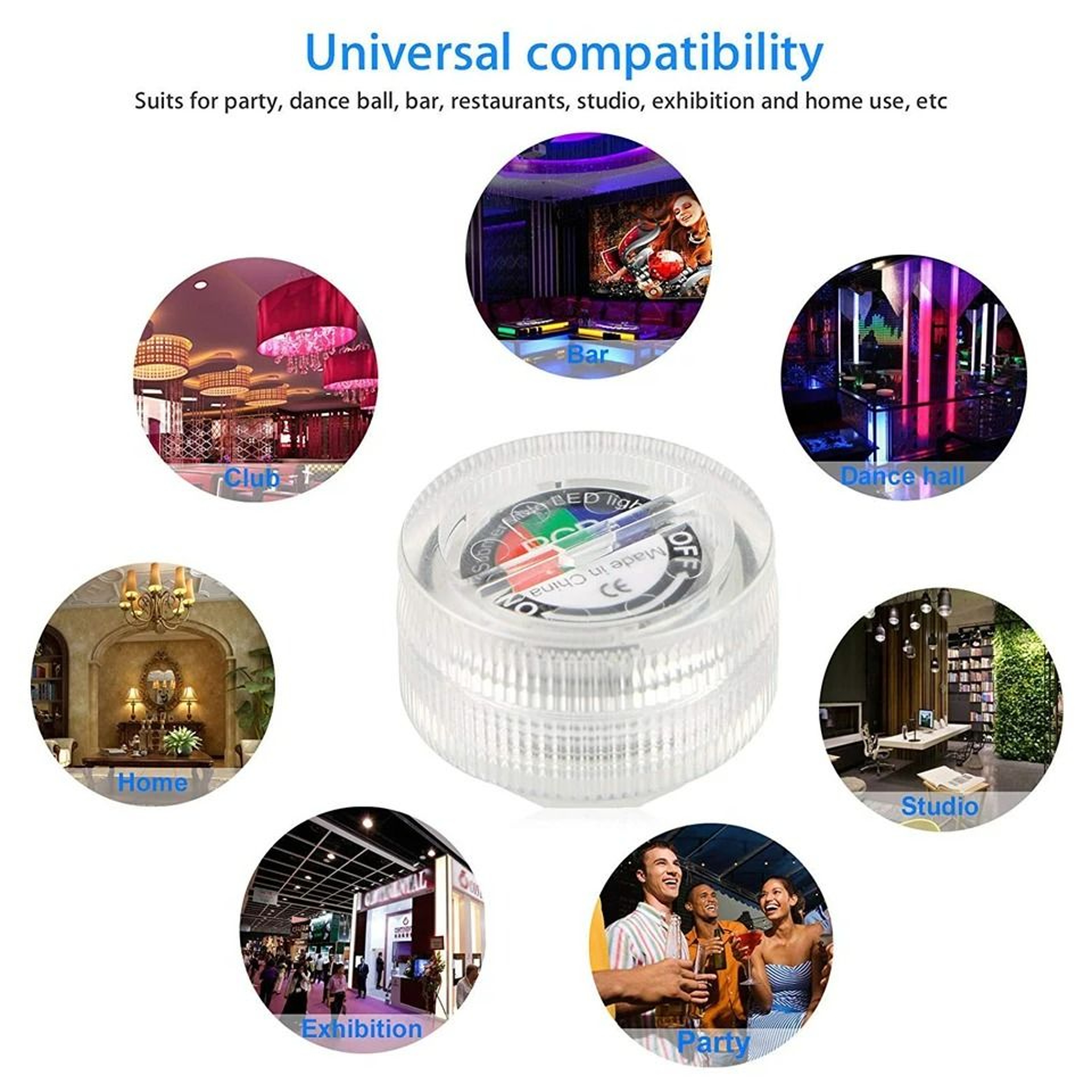 Submersible RGB LED Underwater Light Set With Remote Control 5