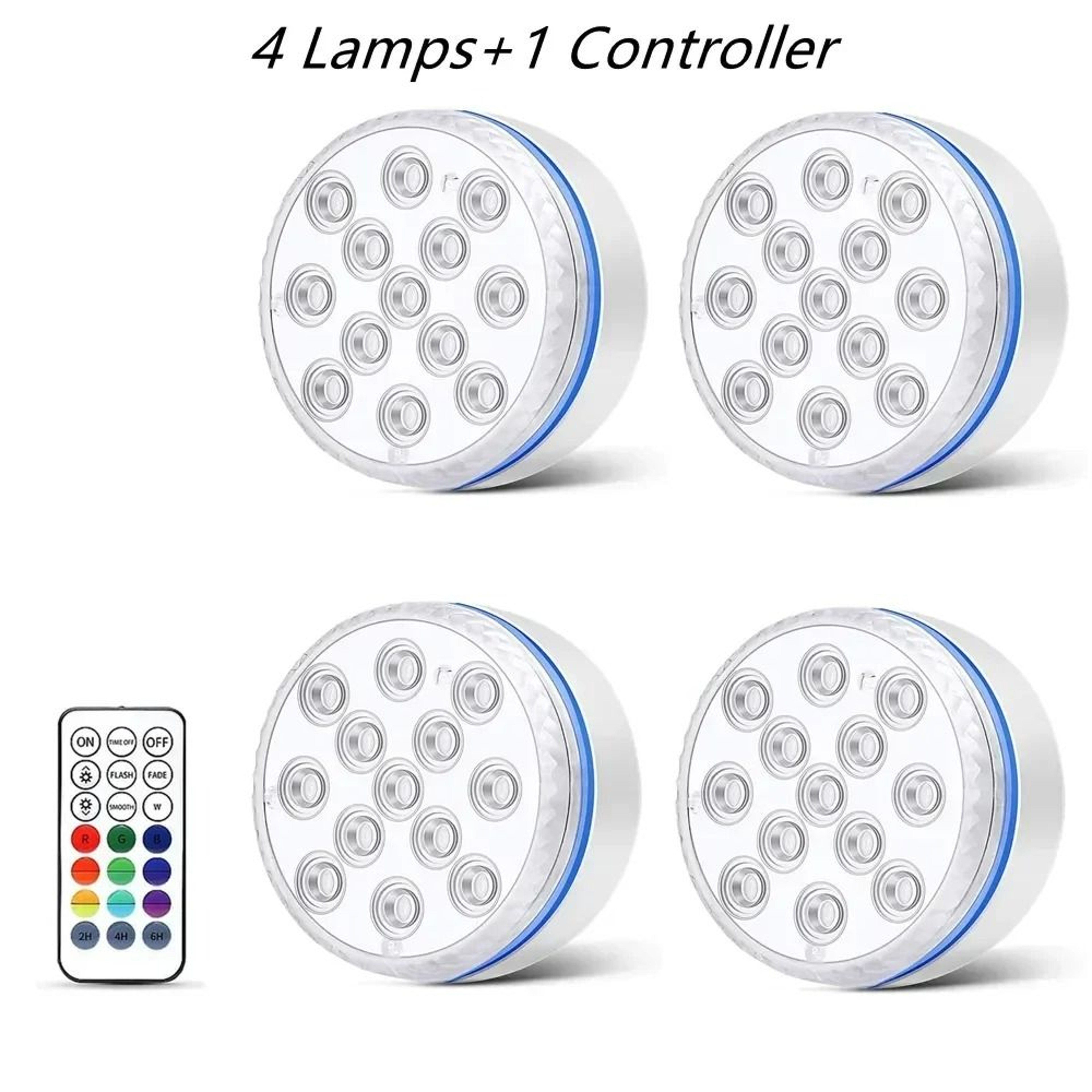 Updated Submersible 13LED Underwater Light Set With Remote Control 9