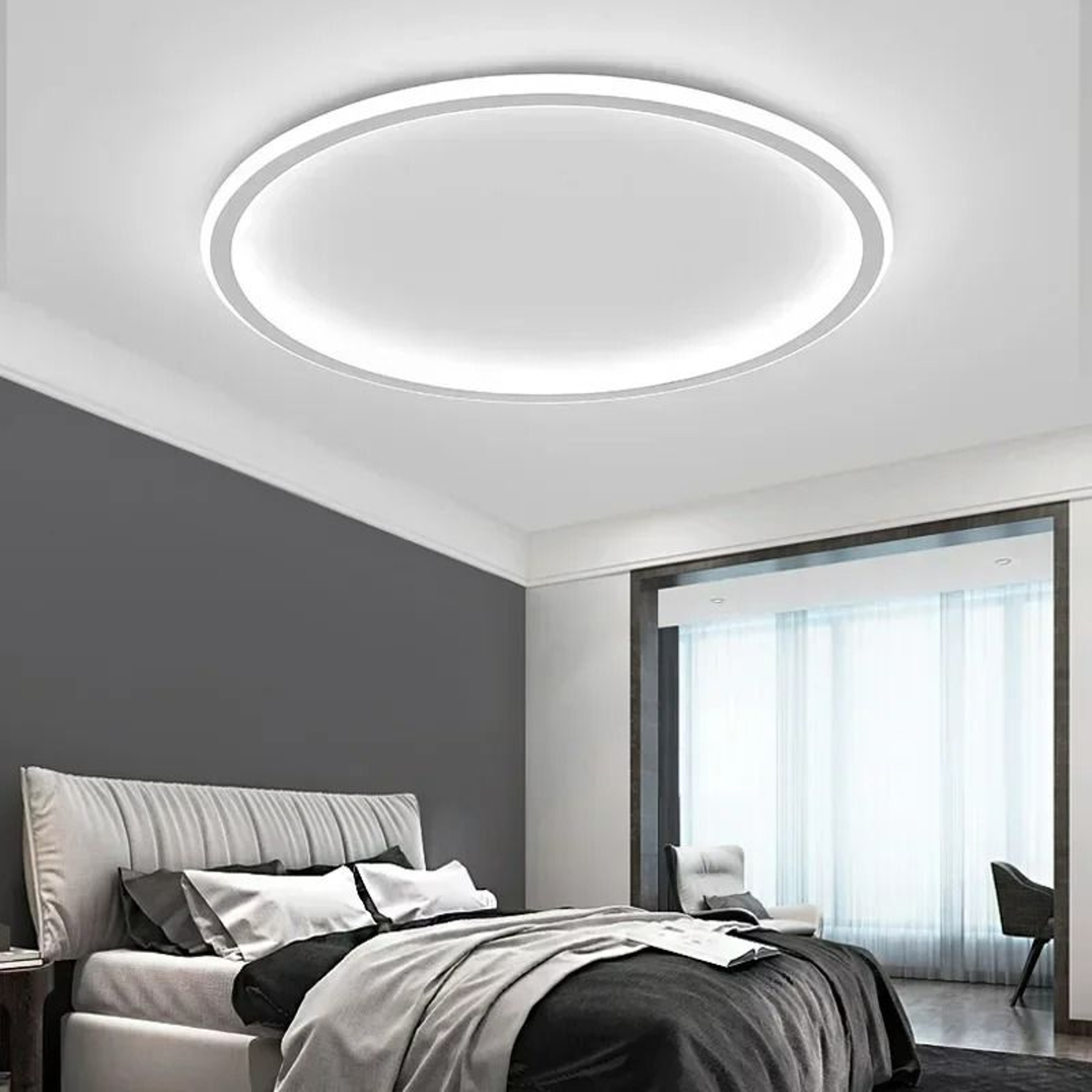Nordic Minimalist Circular LED Ceiling Light Fixture 2
