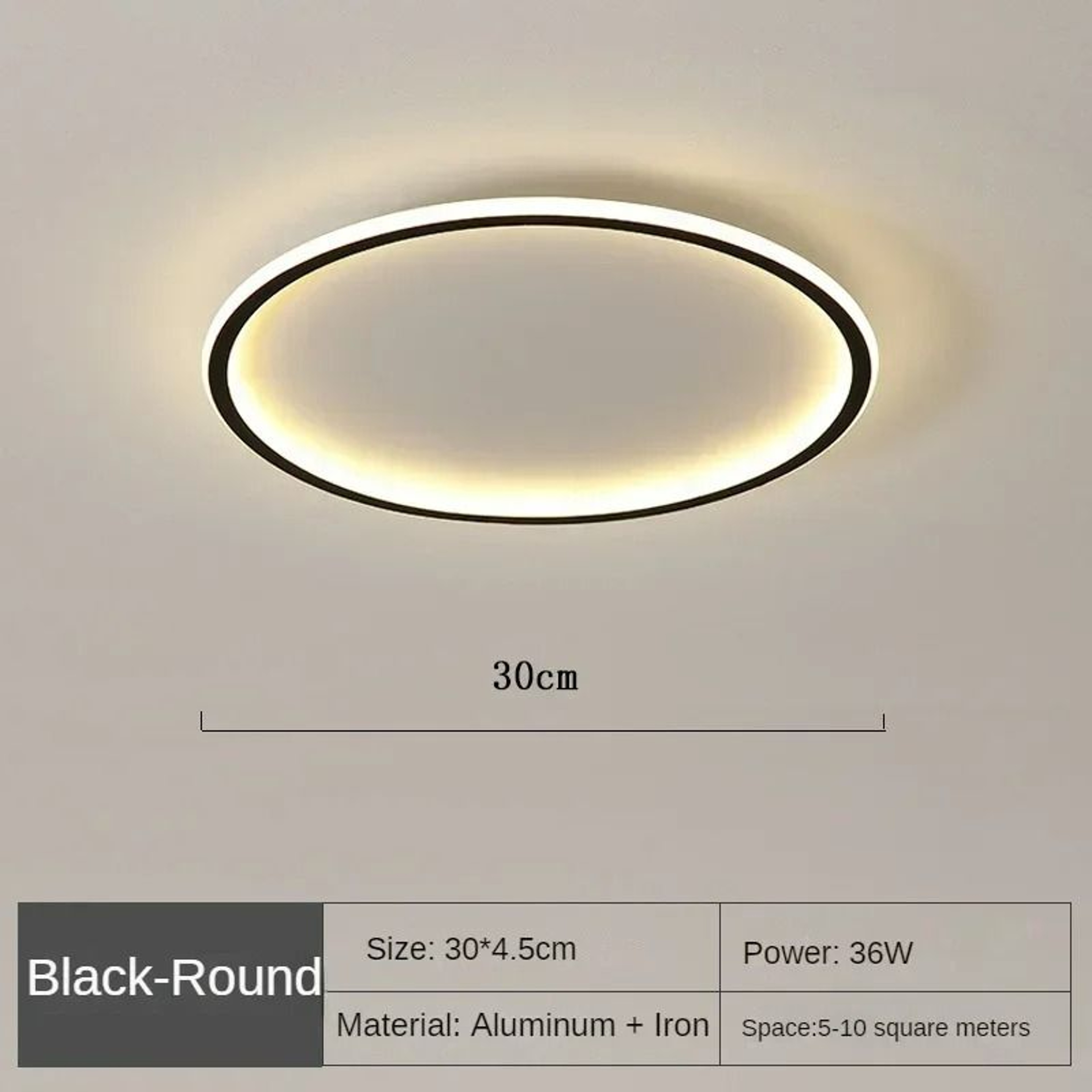 Nordic Minimalist Circular LED Ceiling Light Fixture 7