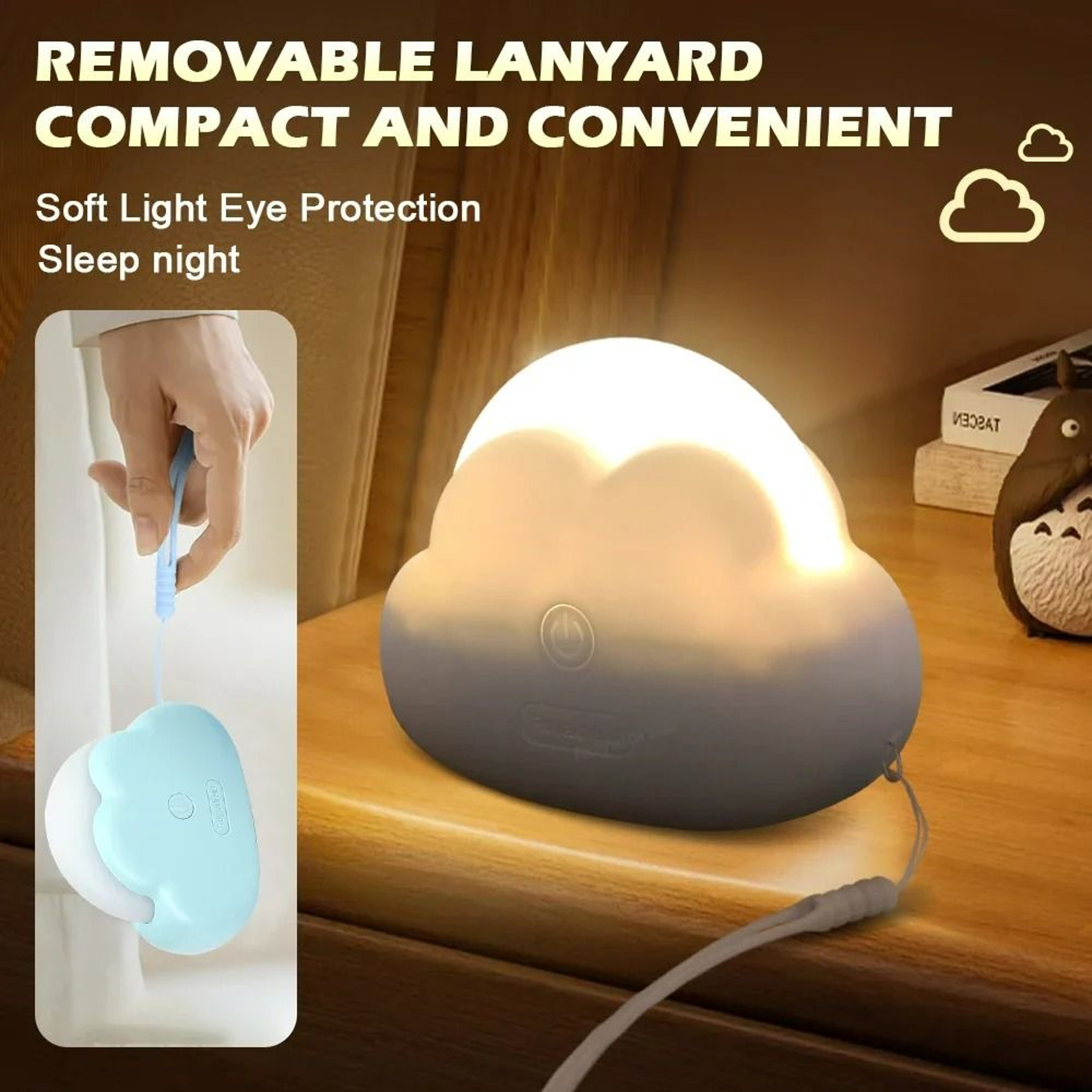 Creative Cloud Mini USB Rechargeable LED Night Light 3