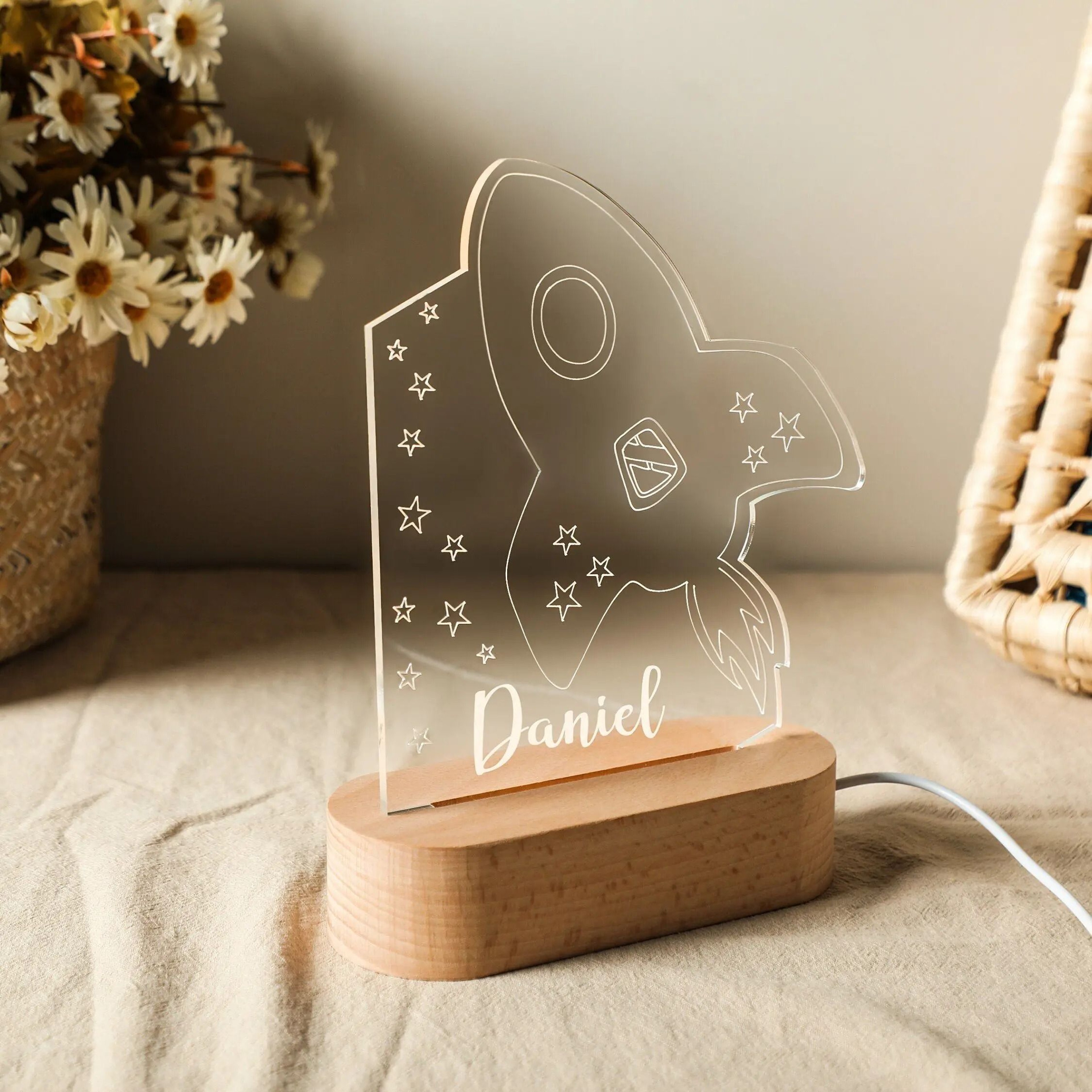 Personalized Children Name LED Night Light 3