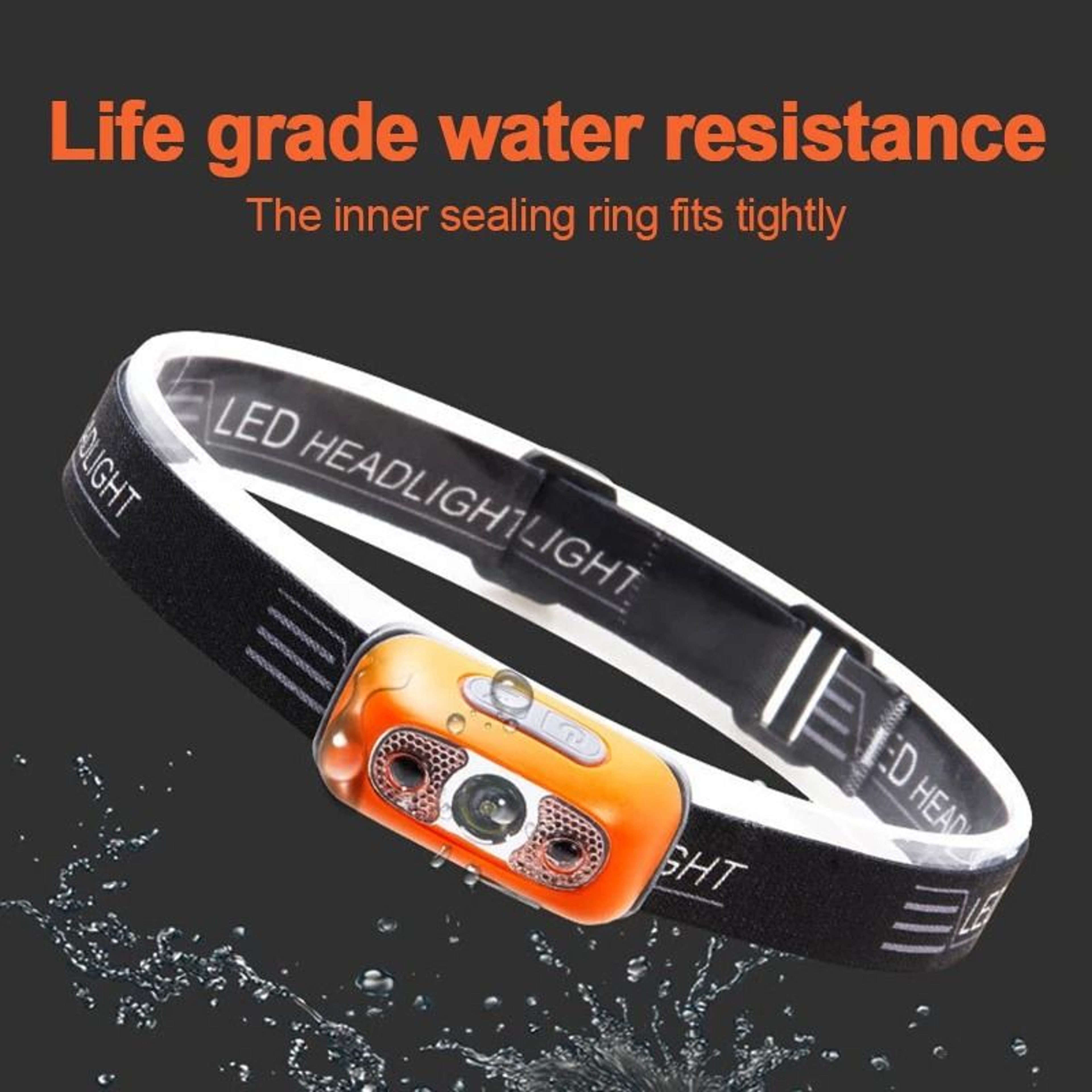 Rechargeable HandsFree LED Sensor Headlamp 4