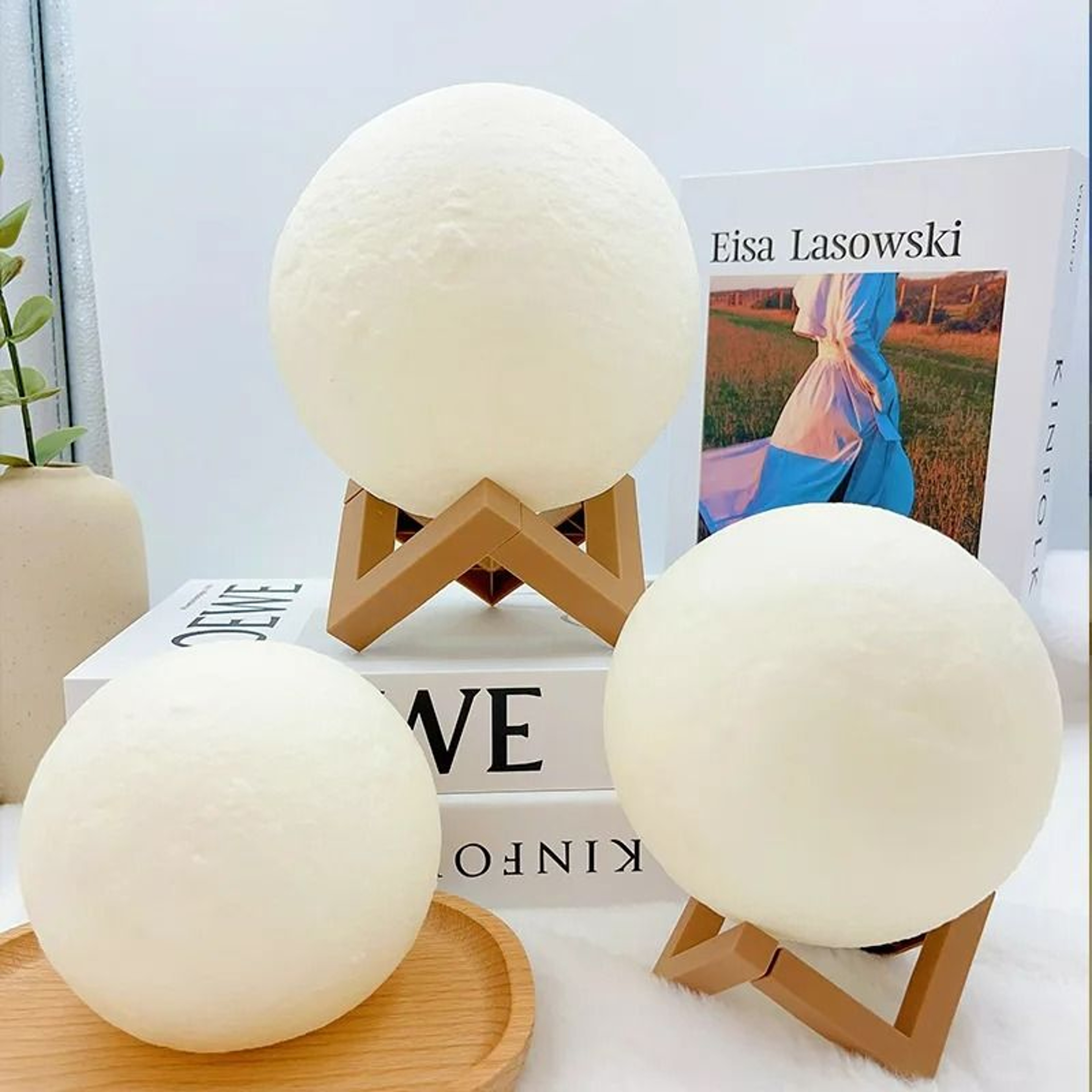 DIY HandPainted Moon LED Night Light Kit 2