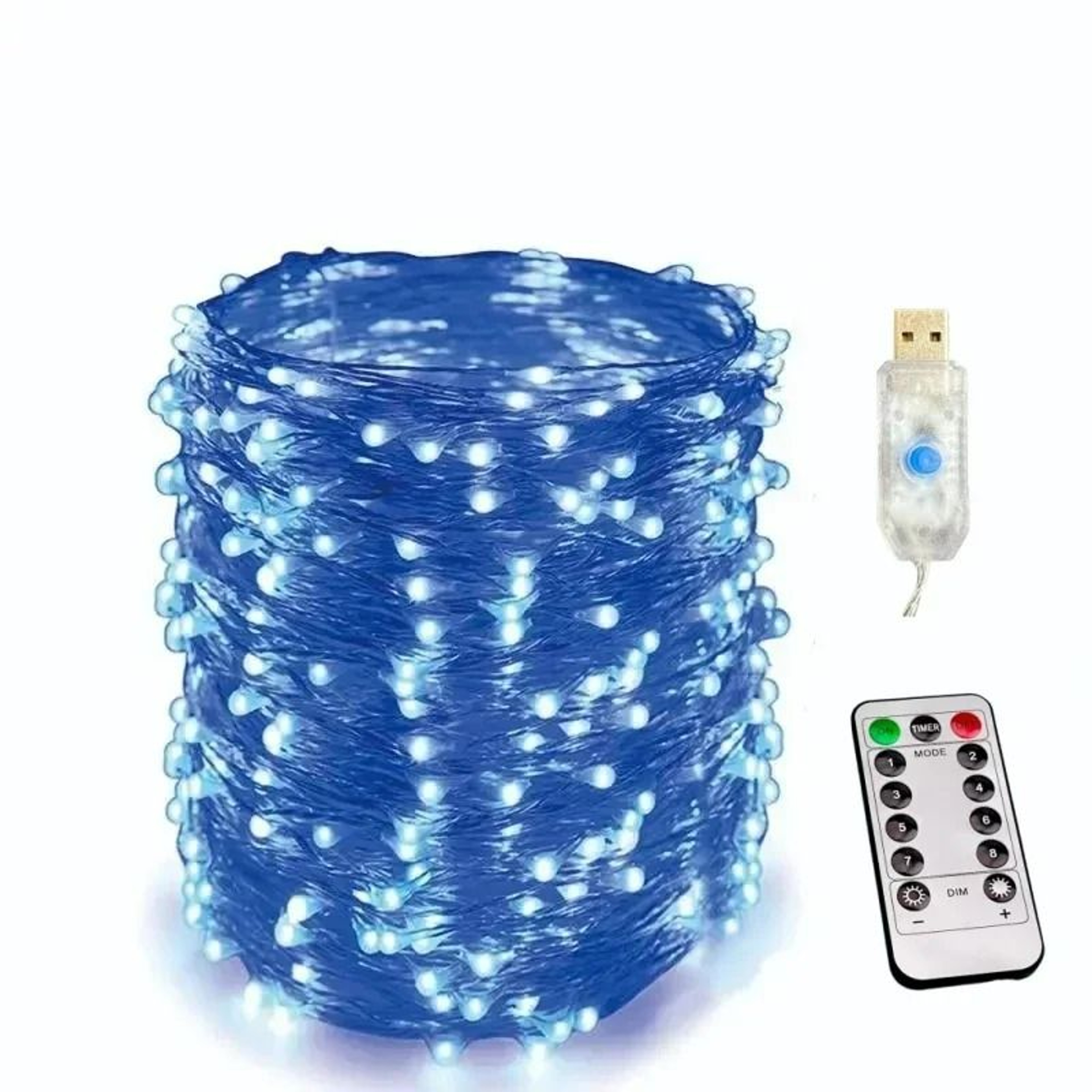 USB 8Mode RemoteControl LED String Lights 7
