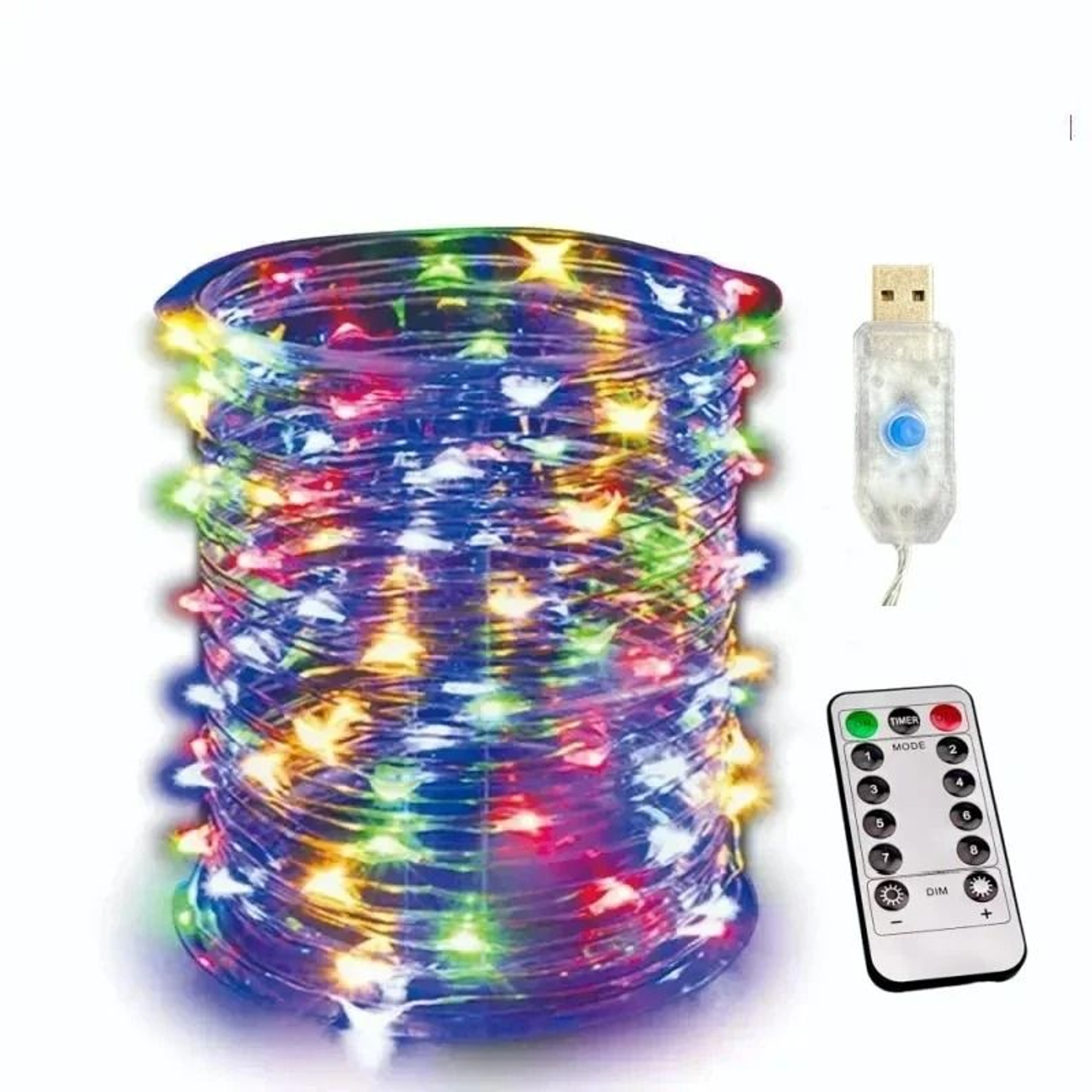 USB 8Mode RemoteControl LED String Lights 6