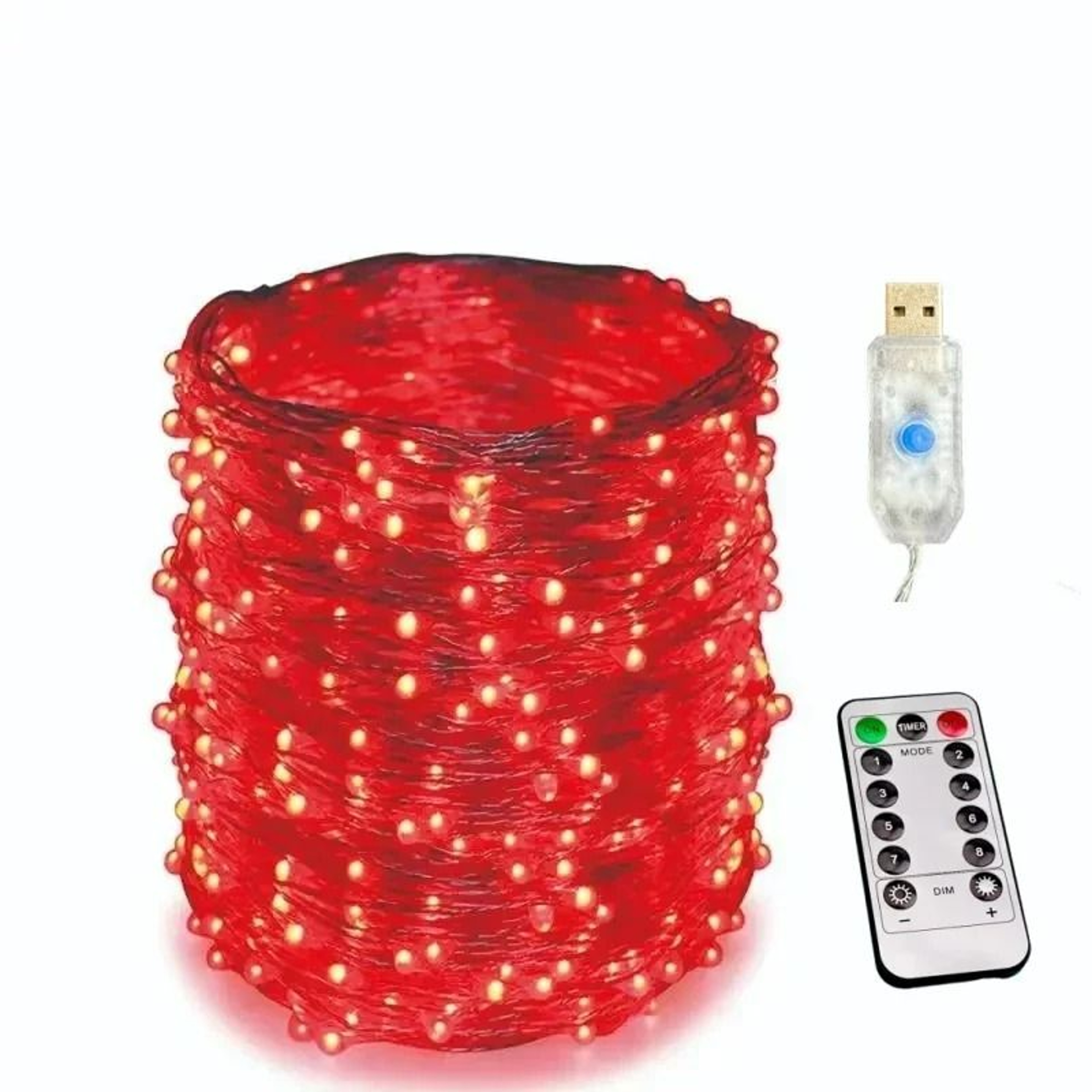 USB 8Mode RemoteControl LED String Lights 11