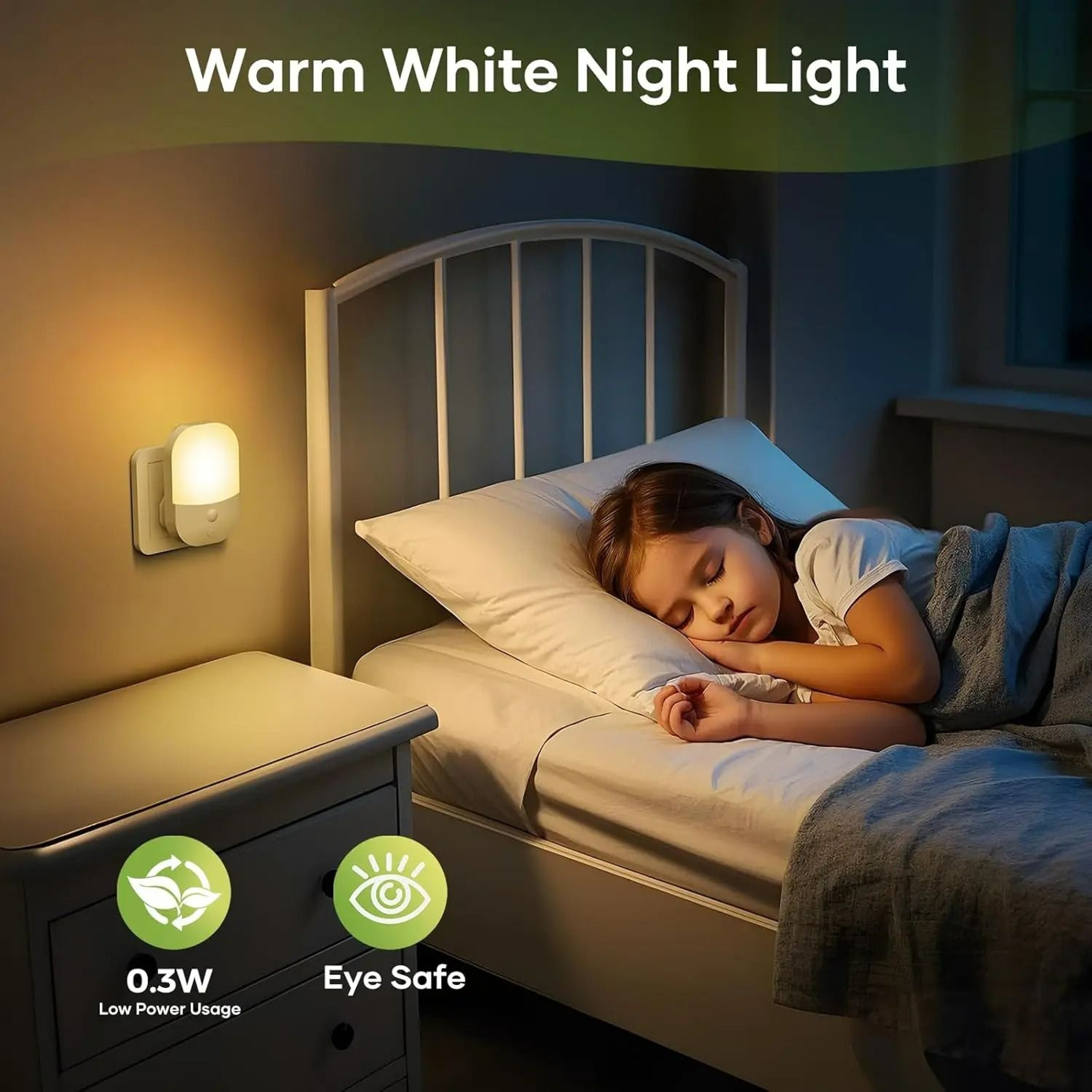 PlugIn LED Night Light With DusktoDawn Twilight Sensor 4