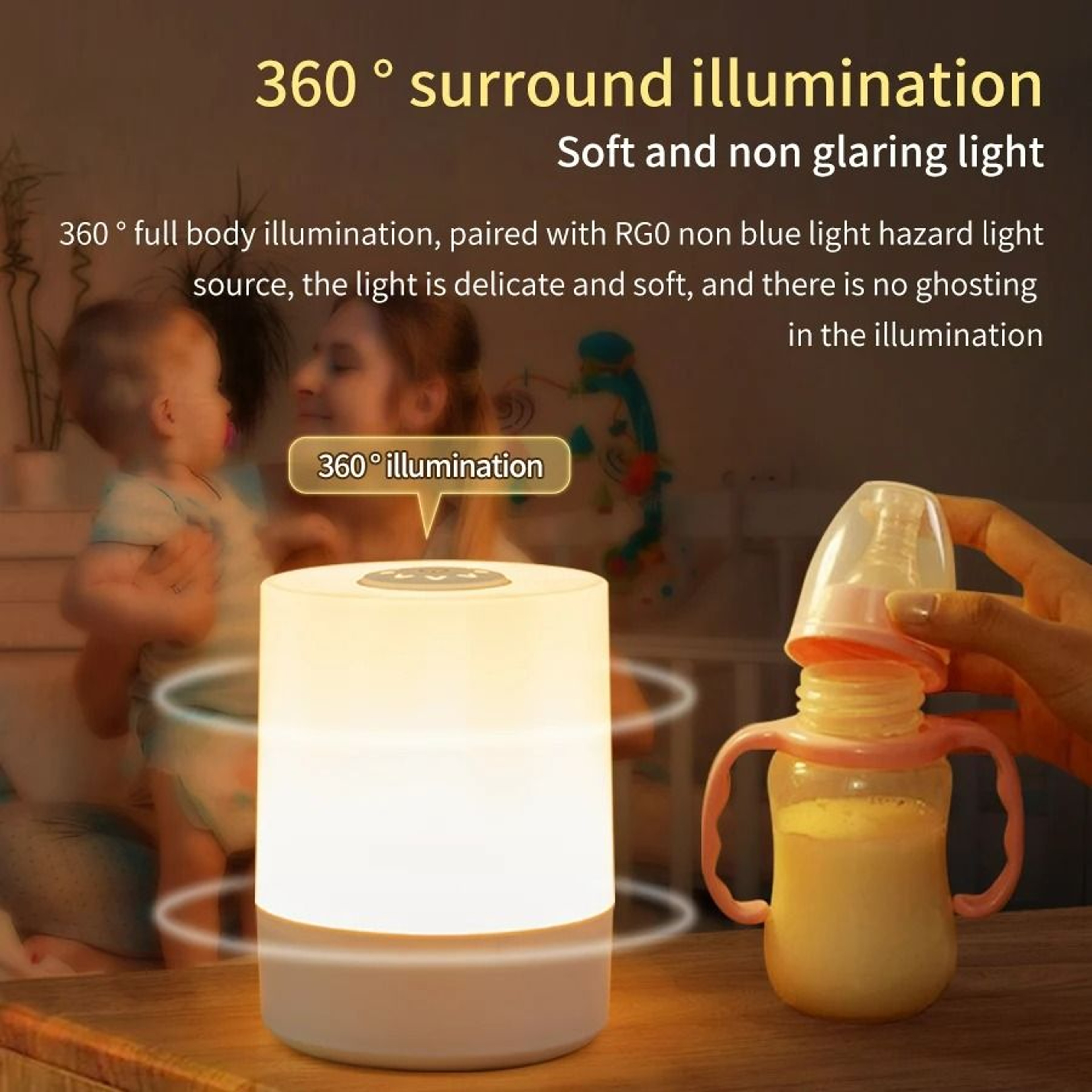 Touch LED Bedside Night Light With Remote  Timer 3
