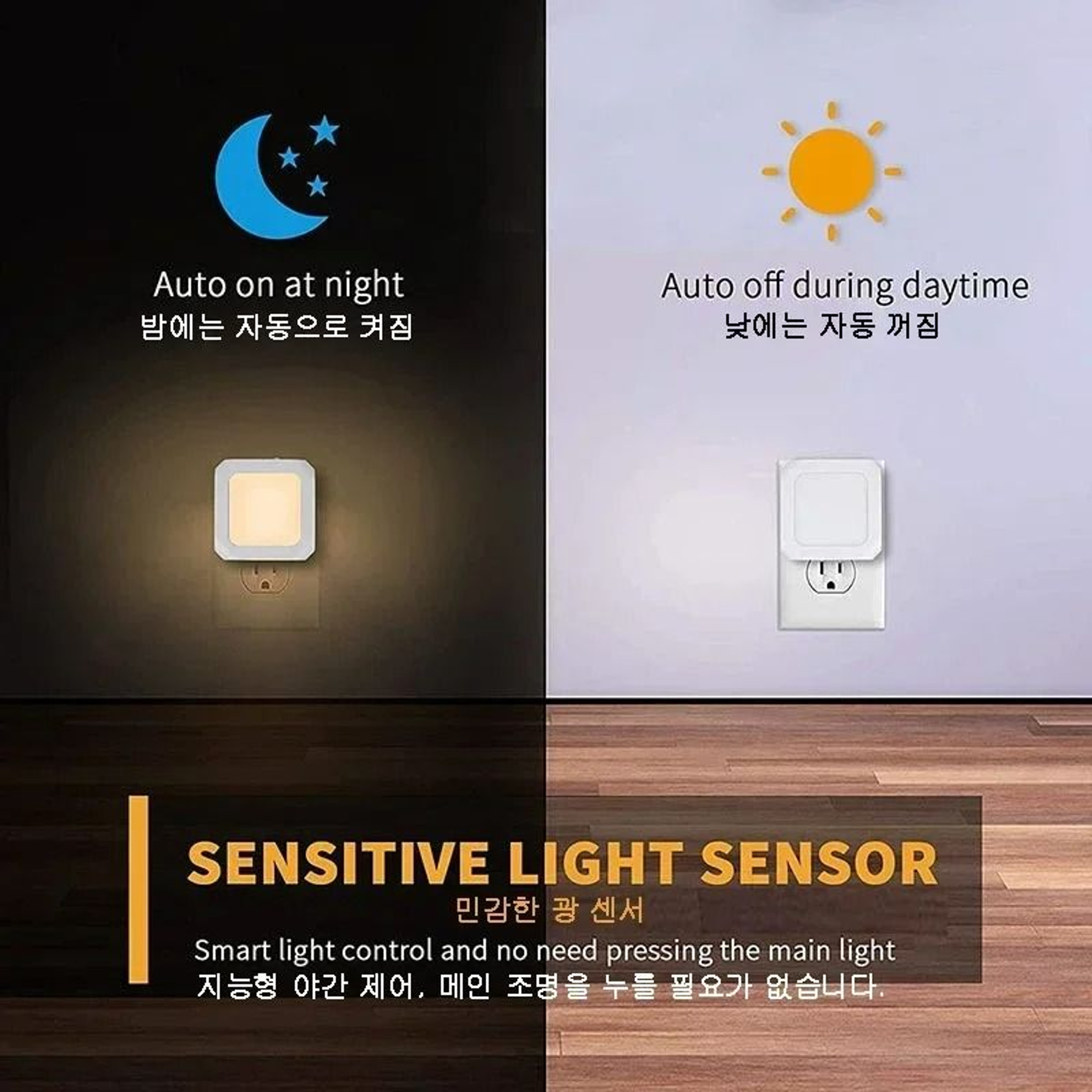 Mini Square PlugIn LED Night Light 3