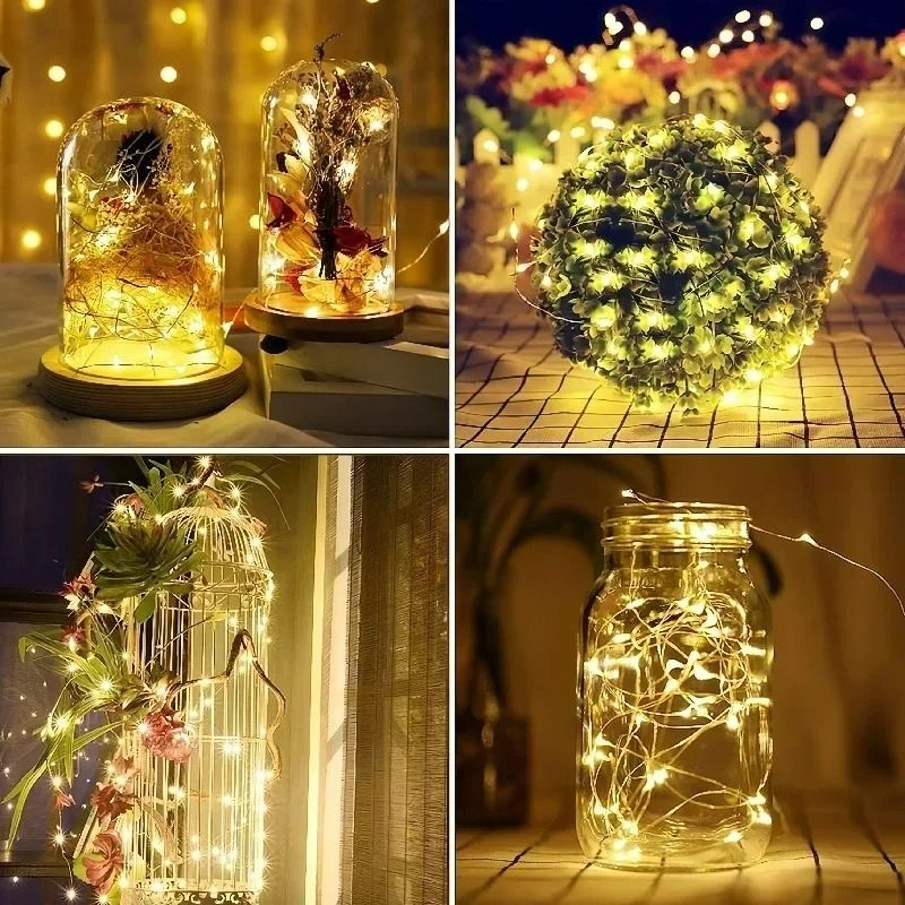USB 8Mode RemoteControl LED Christmas String Lights 4
