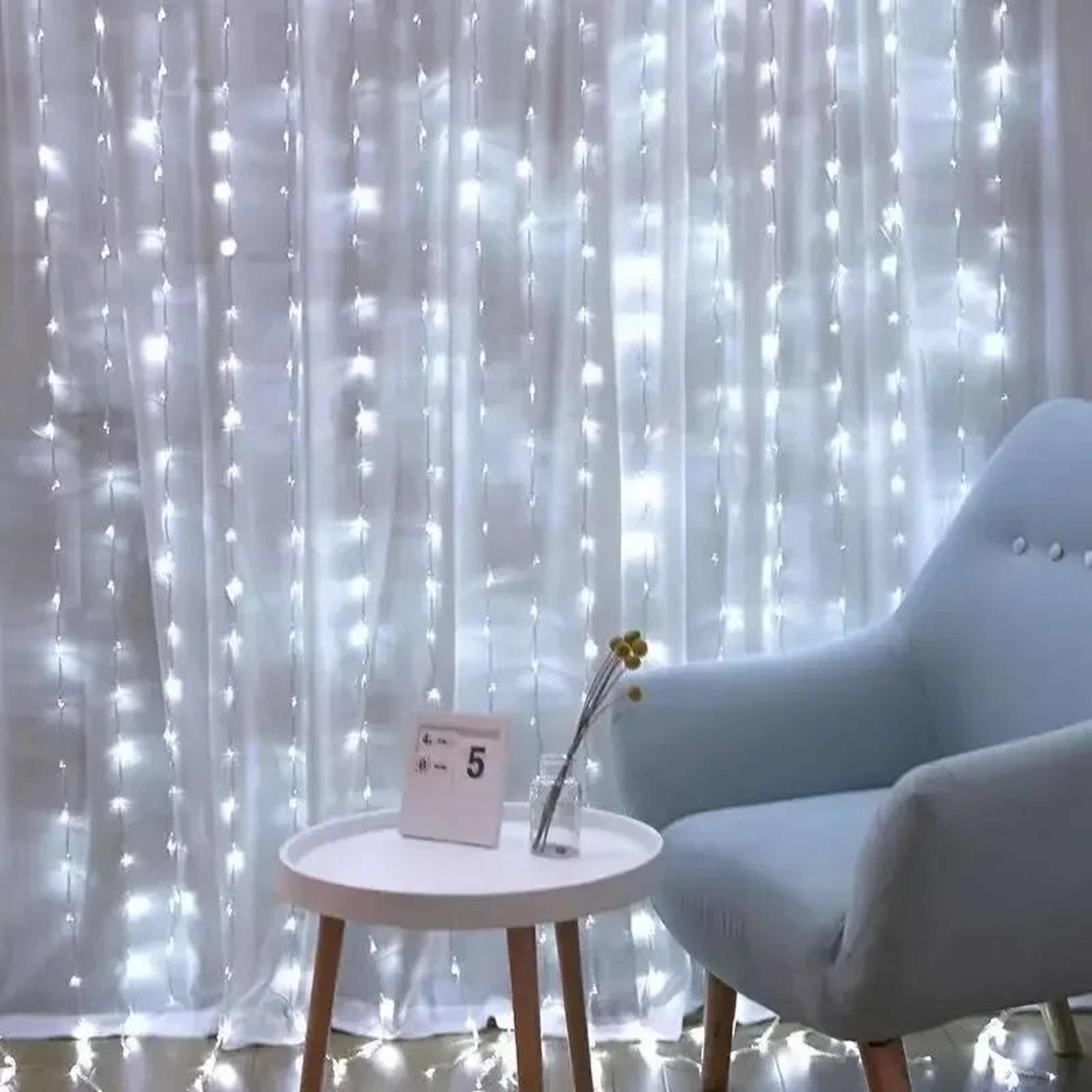 USB Fairy Curtain Lights Remote Control Hanging String Lights 3