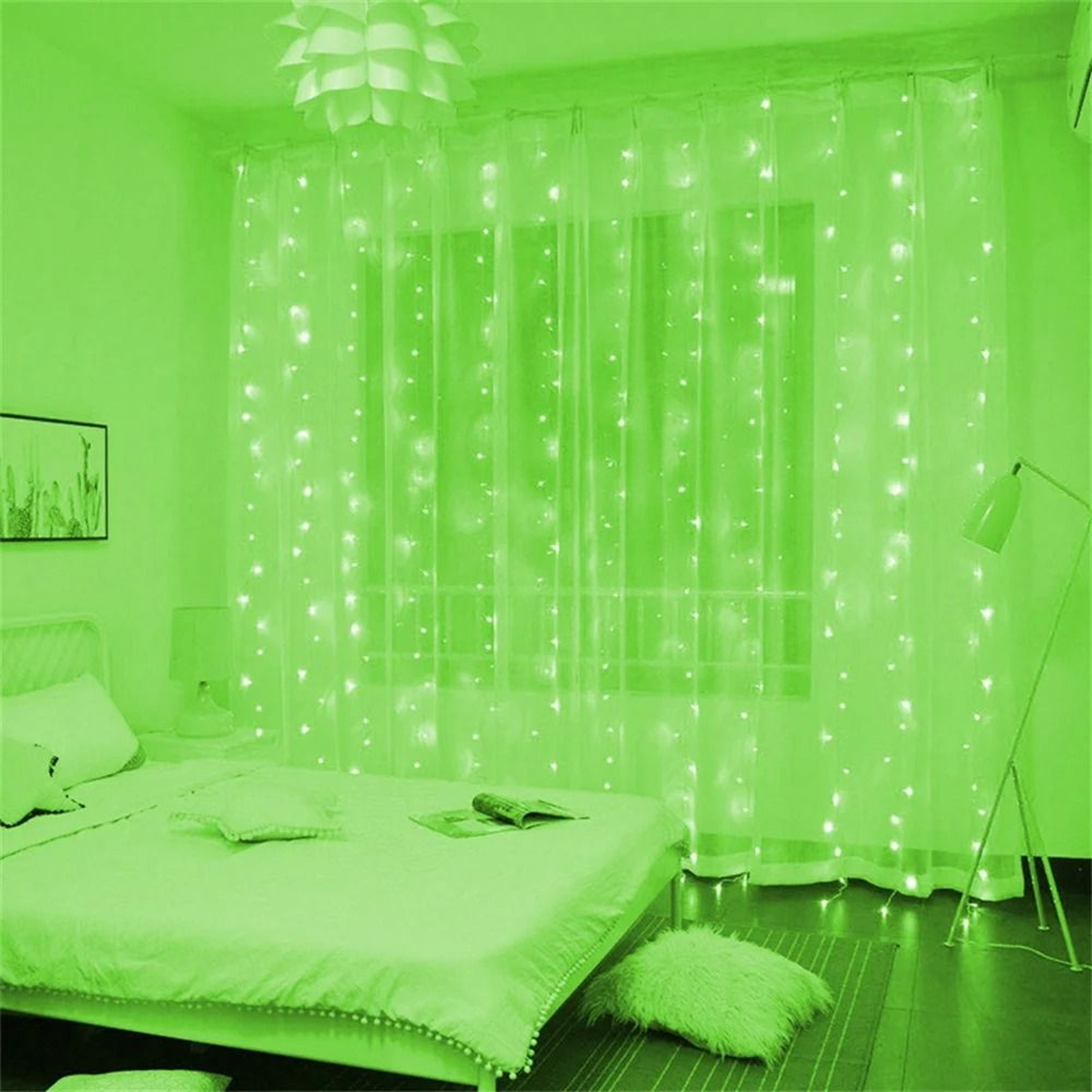 Professional USB LED Curtain Lights Remote Control Hanging Garland Lights 13