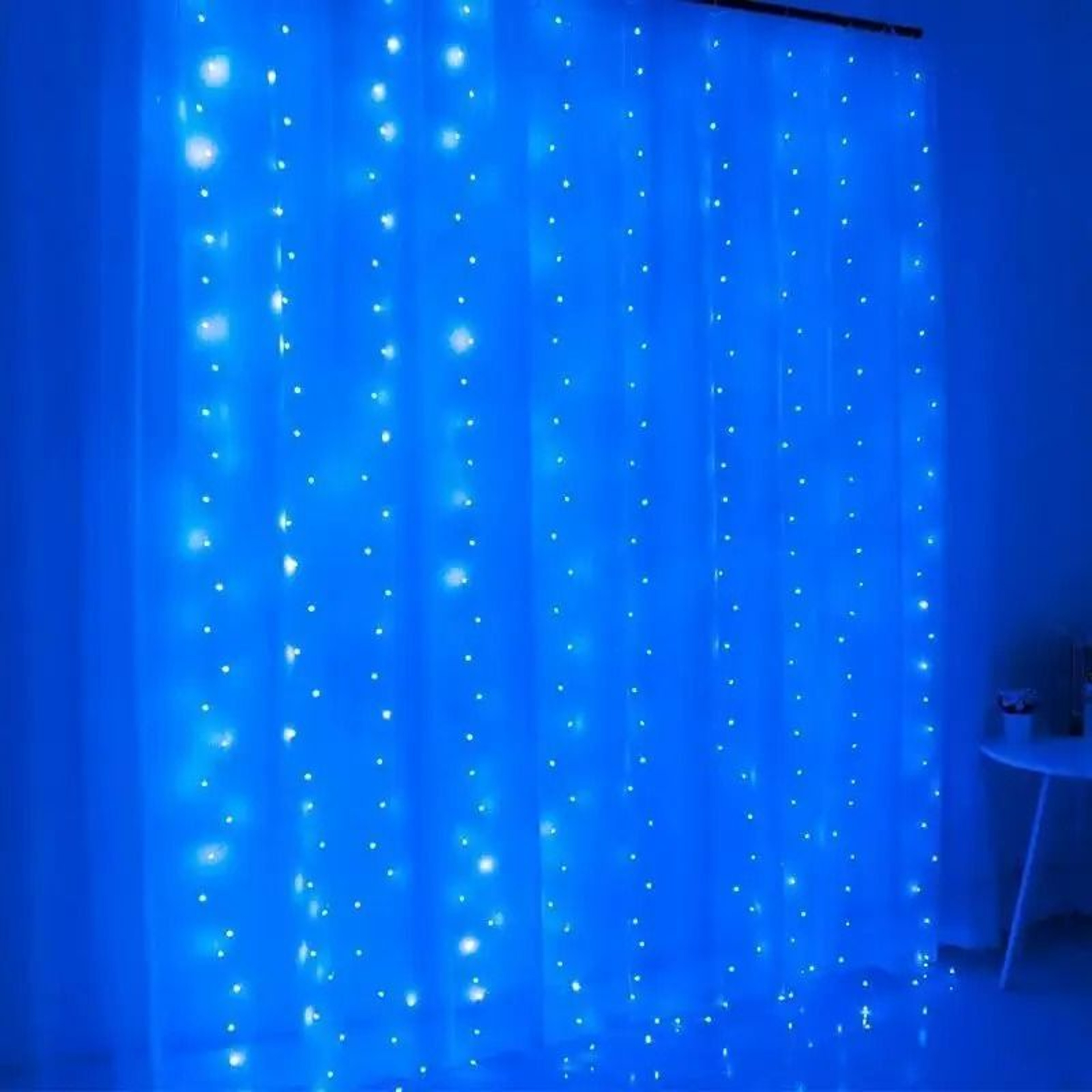 USB LED Curtain String Lights Remote Control Hanging Garland Lights 12