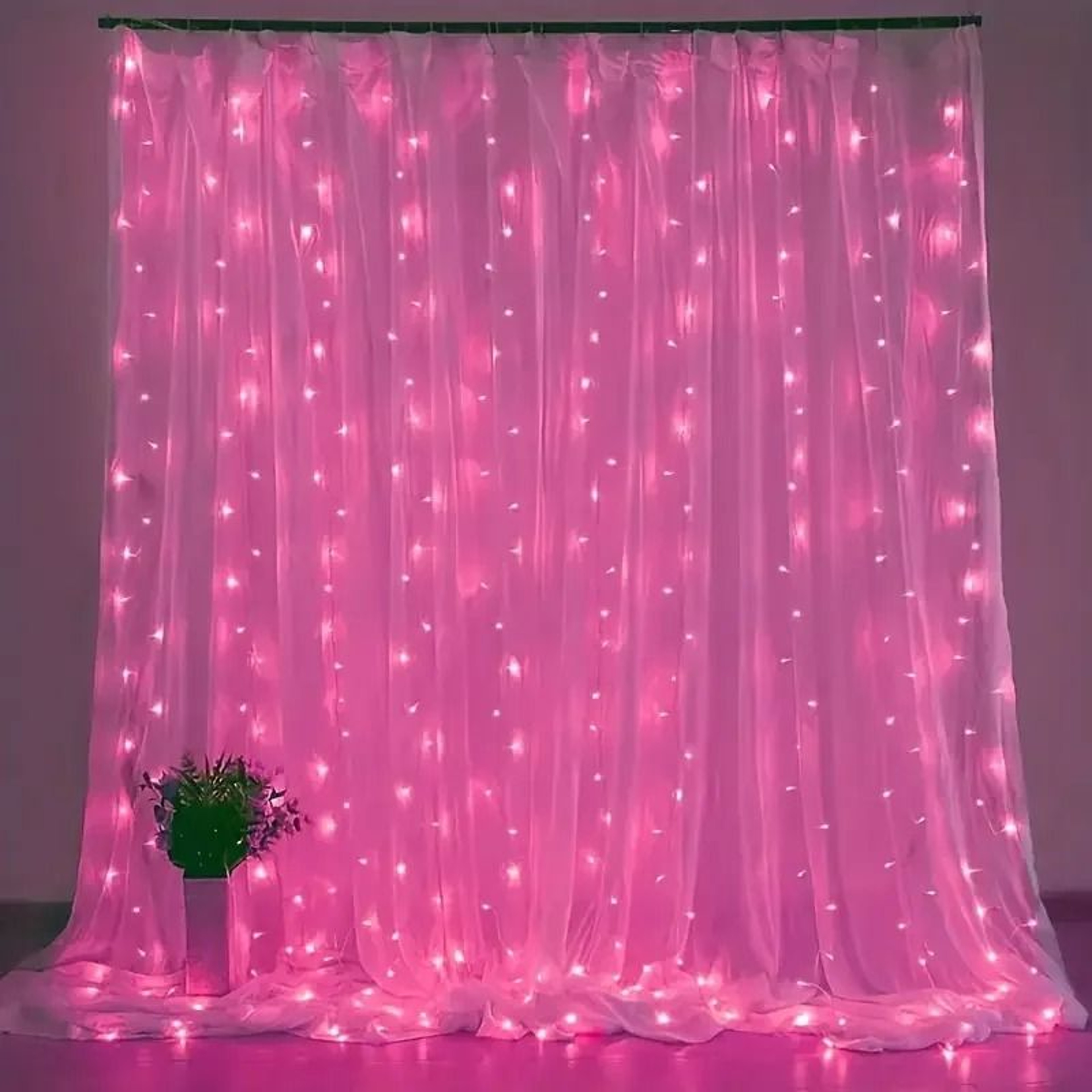 USB LED Curtain Lights Remote Control Hanging Garland Fairy Lights 4