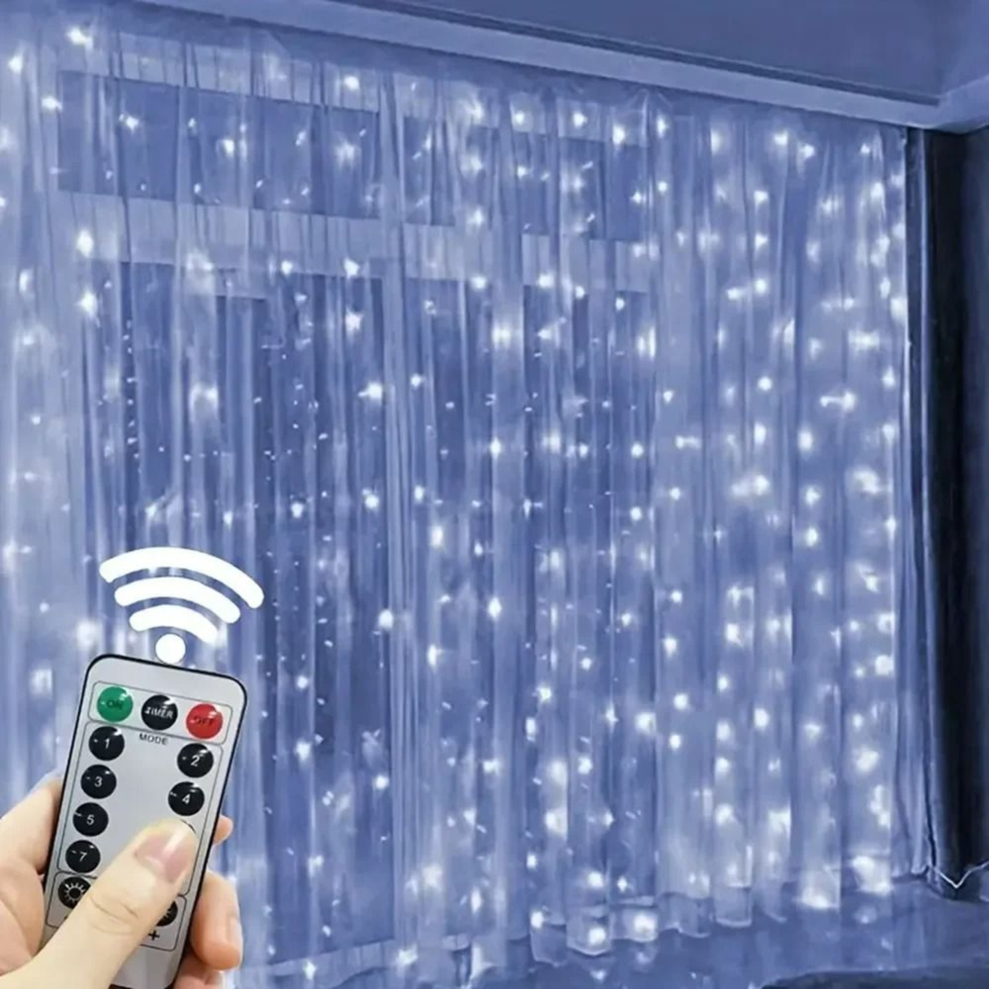 USB LED Curtain Lights Remote Control Hanging Garland Fairy Lights 2