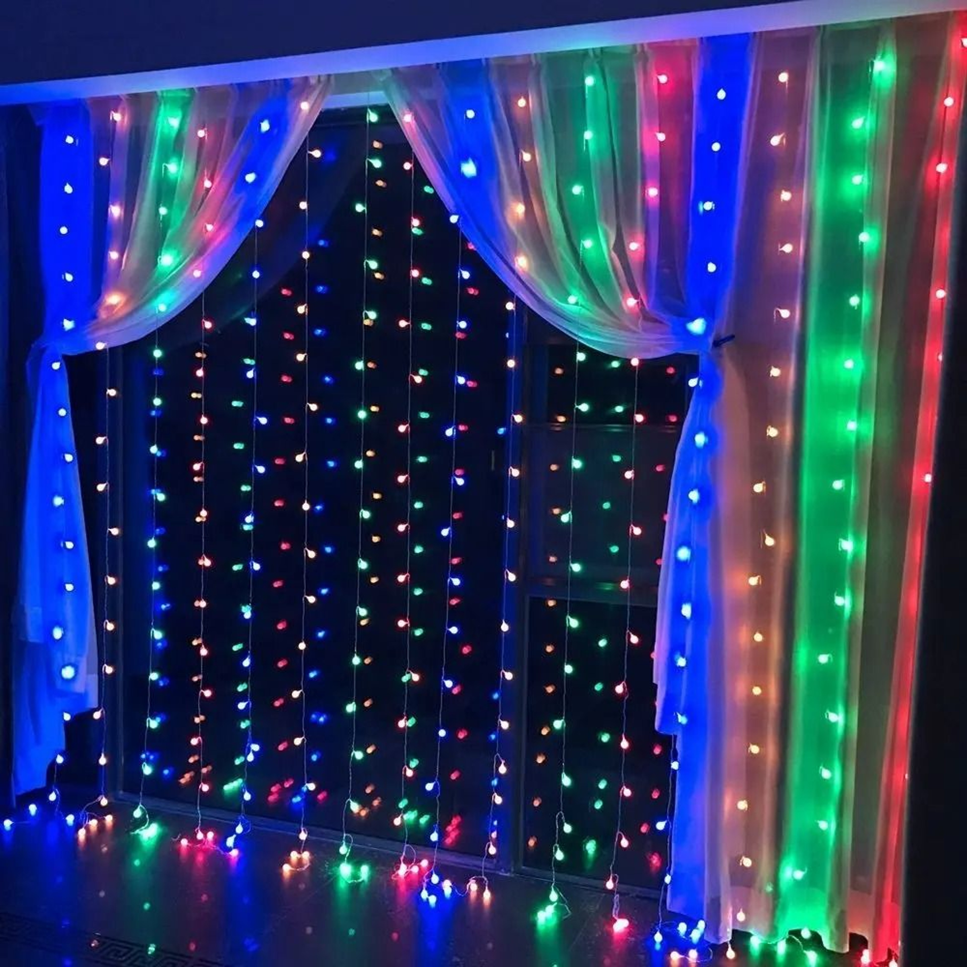 USB Connectable Fairy Curtain Lights Remote Control String Lights 8
