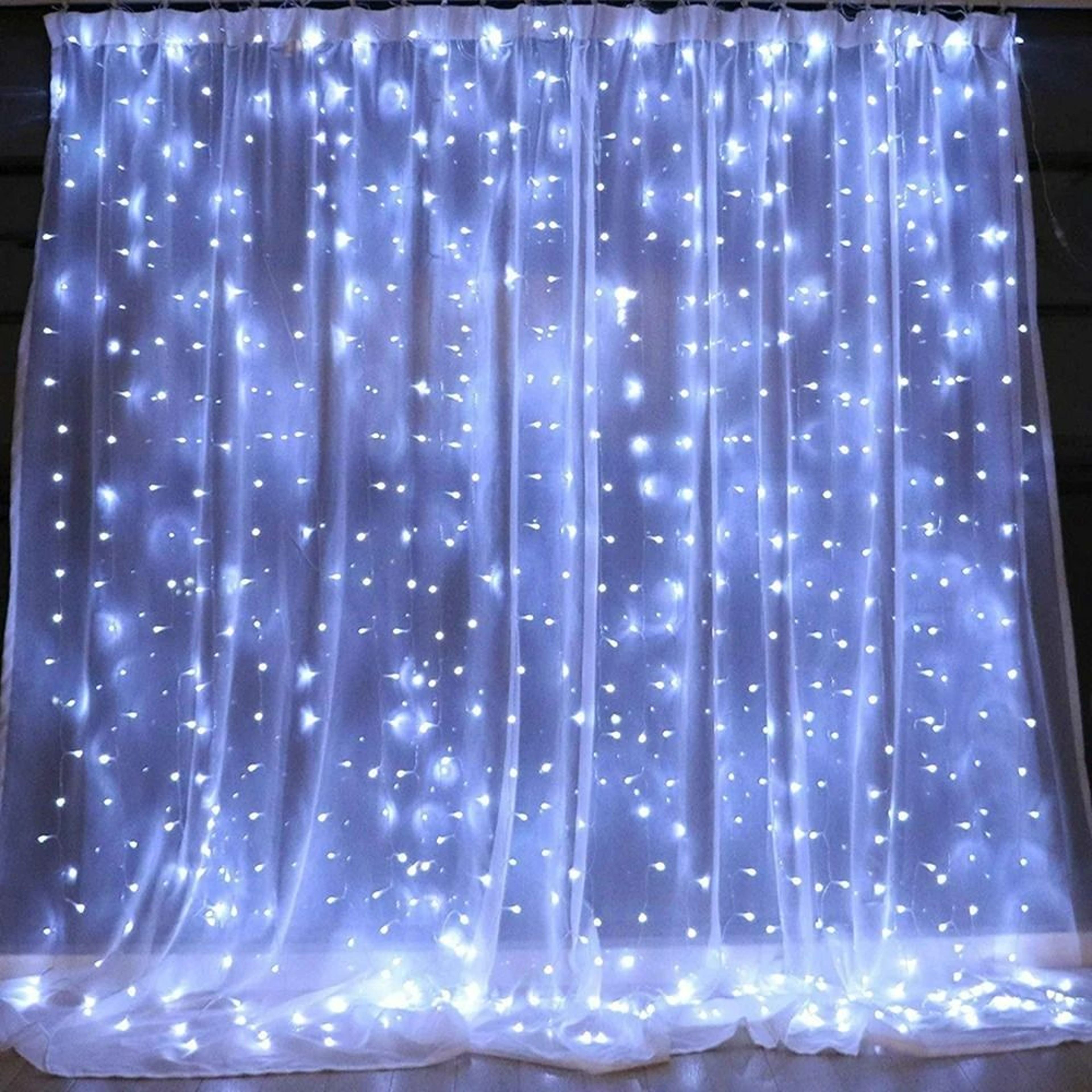 USB Connectable Fairy Curtain Lights Remote Control String Lights 9