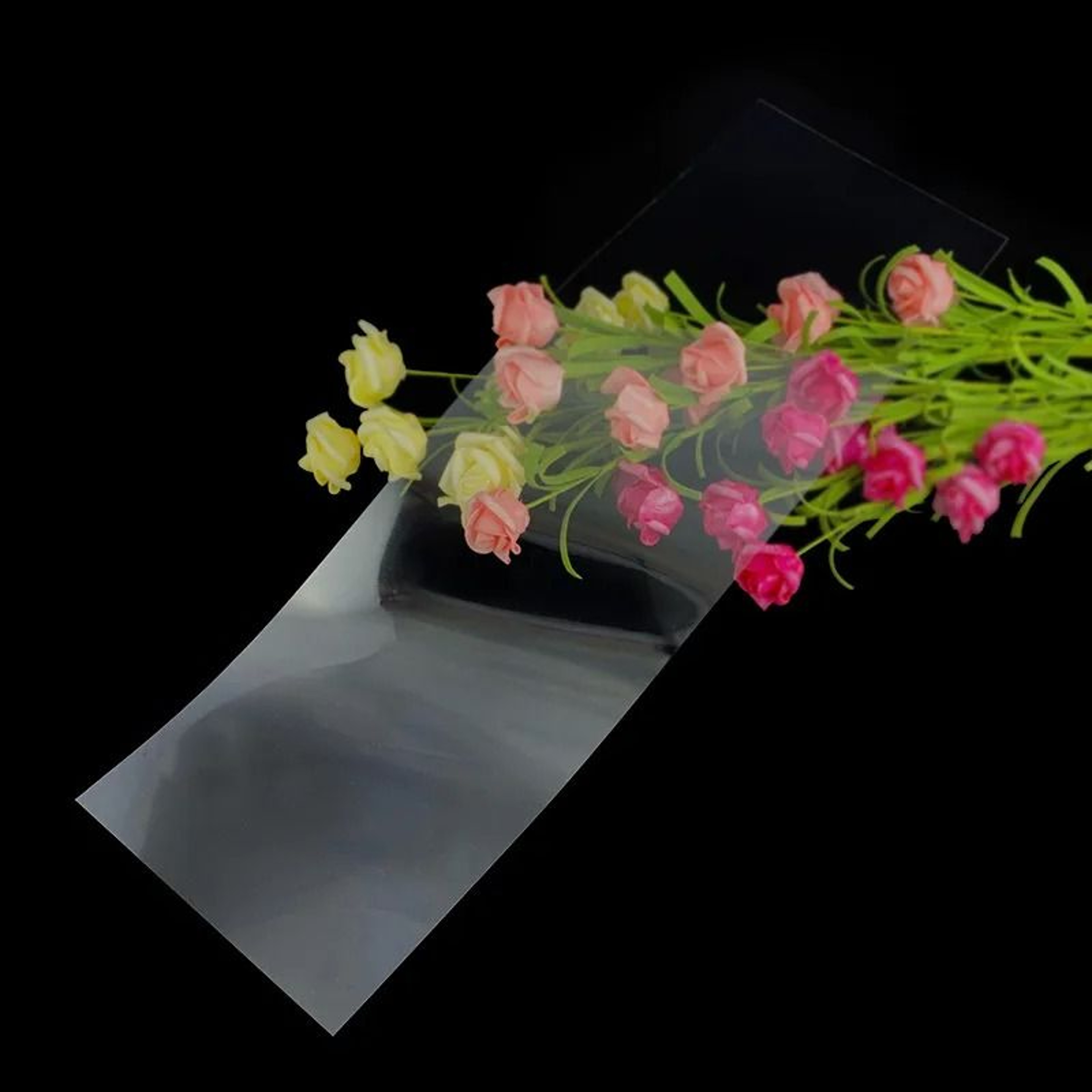 50 Piece Reusable Transparent Hair Color Isolation Meche Sheets 2