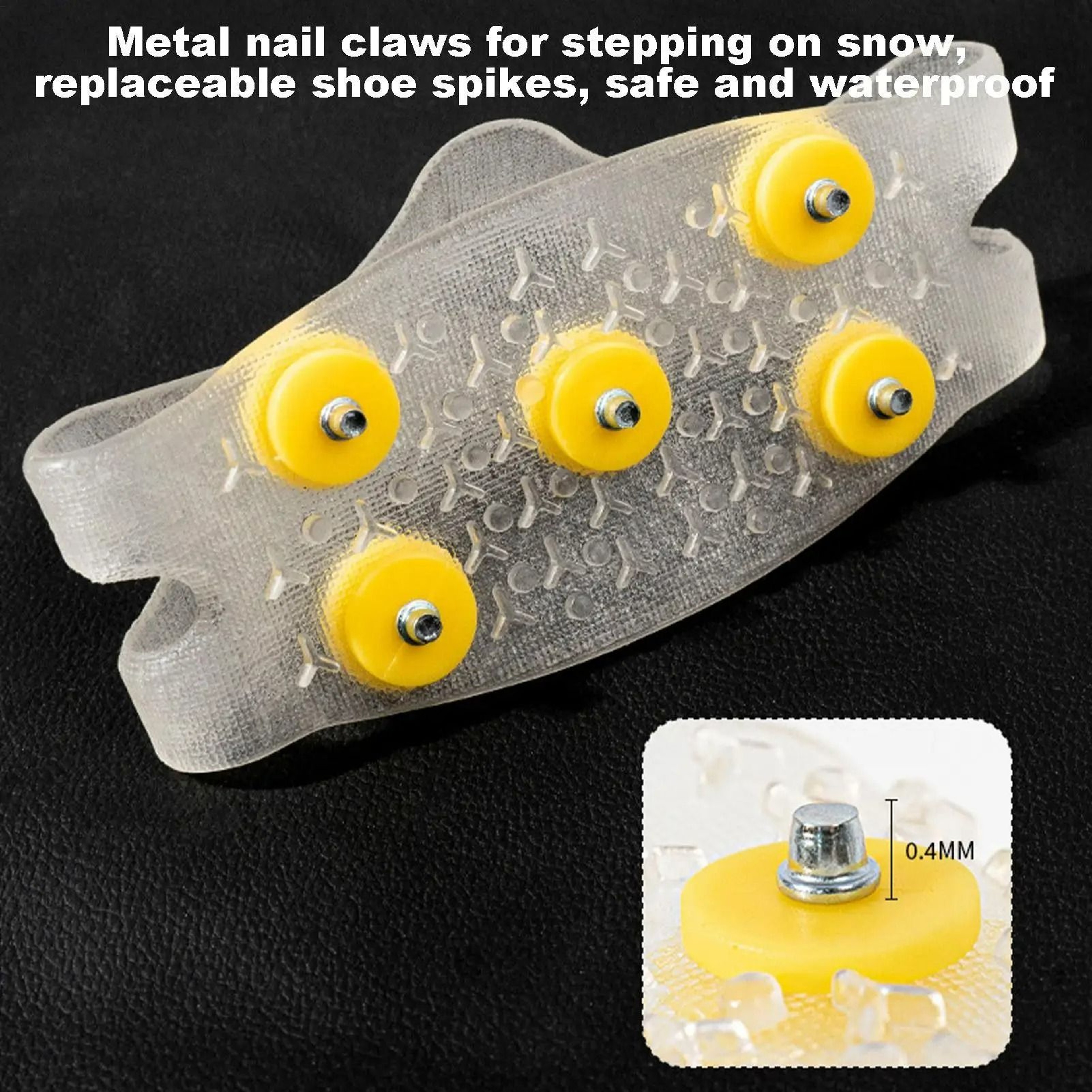 Winter Traction Ice Cleats With Steel Studs 2