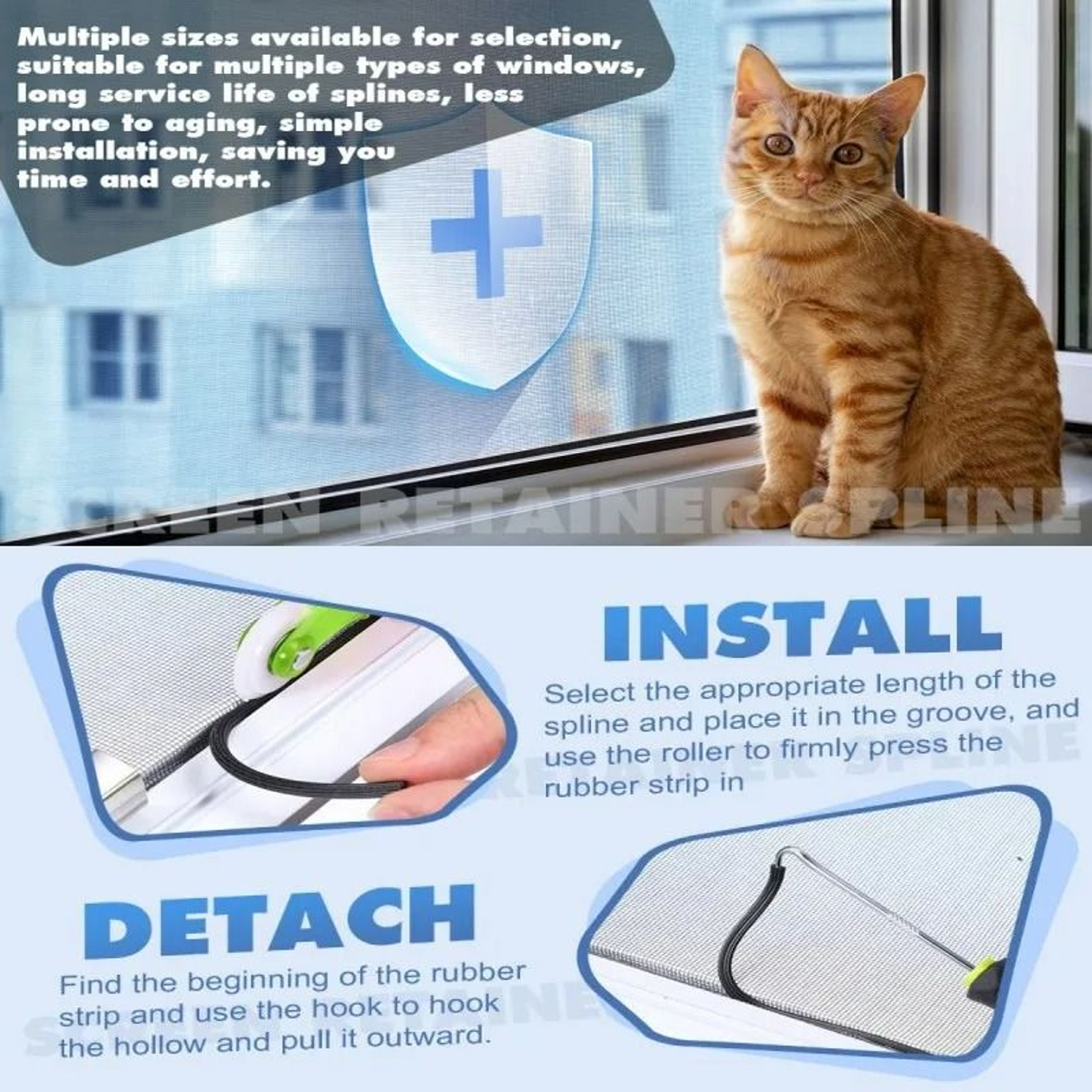 Silicone Rubber Screen Window Sealing Strip 4