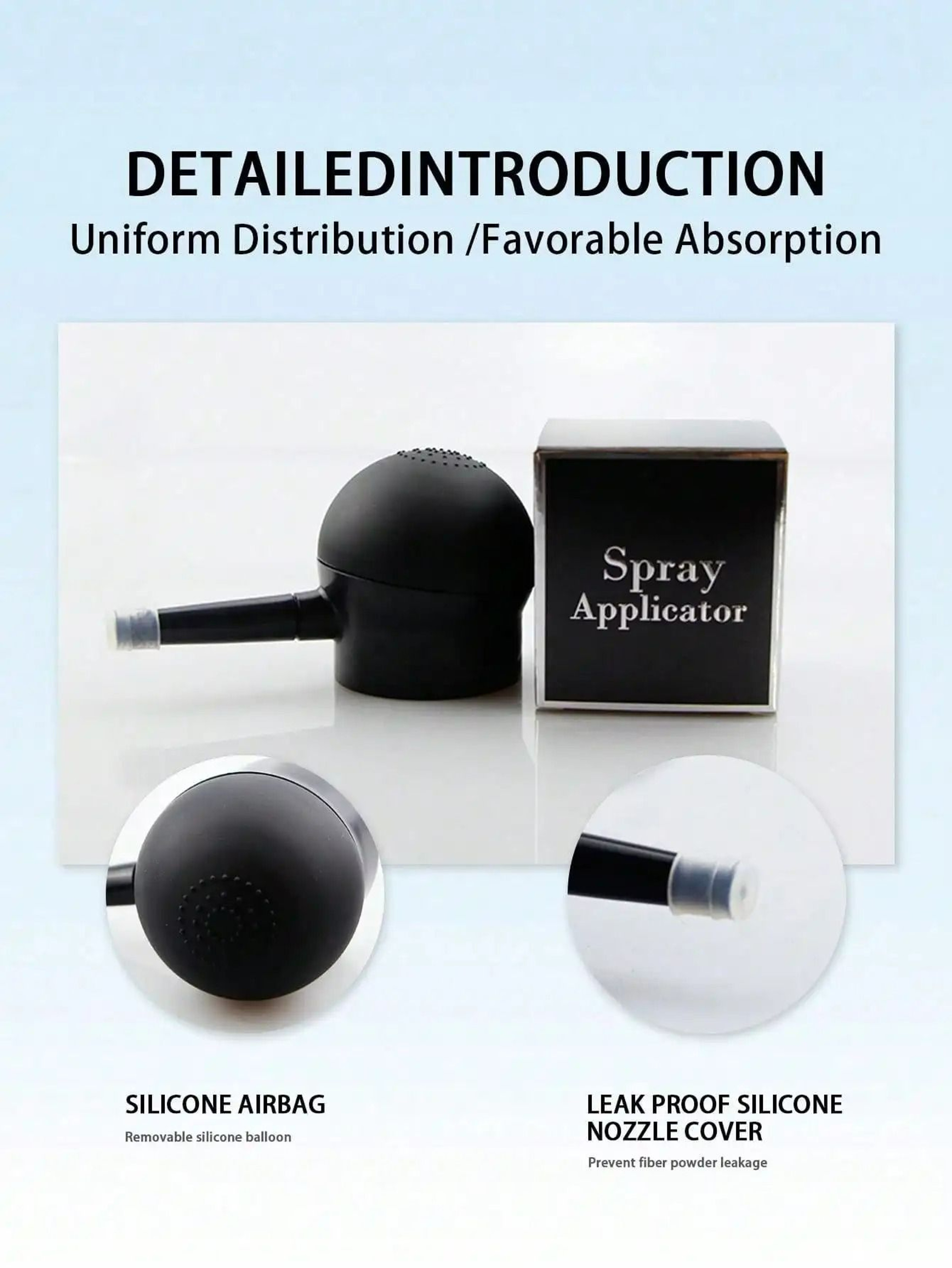 Hair Building Fiber Spray Applicator Nozzle  Pump 3