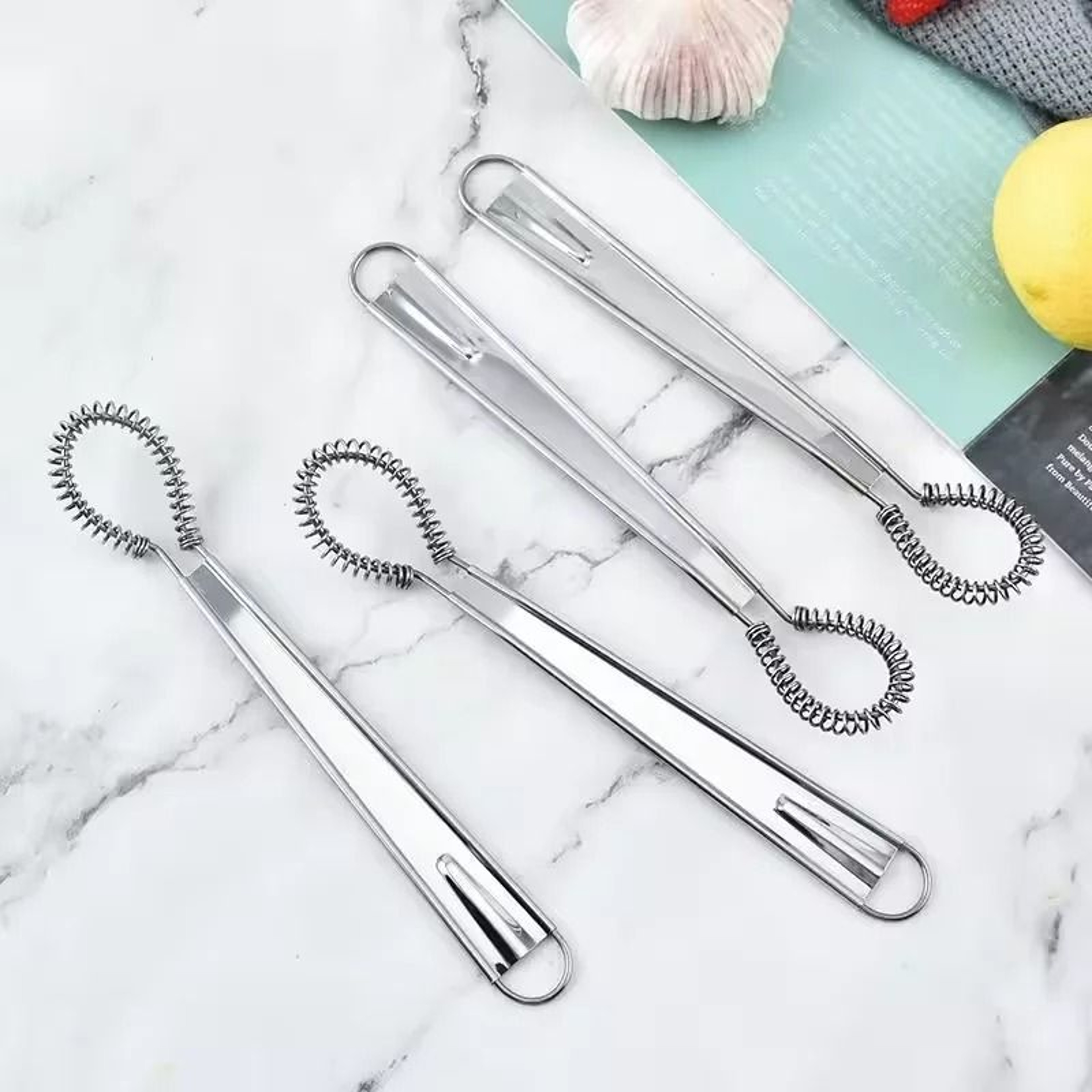 Stainless Steel Spring Coil Egg Beater  Hand Frother 2