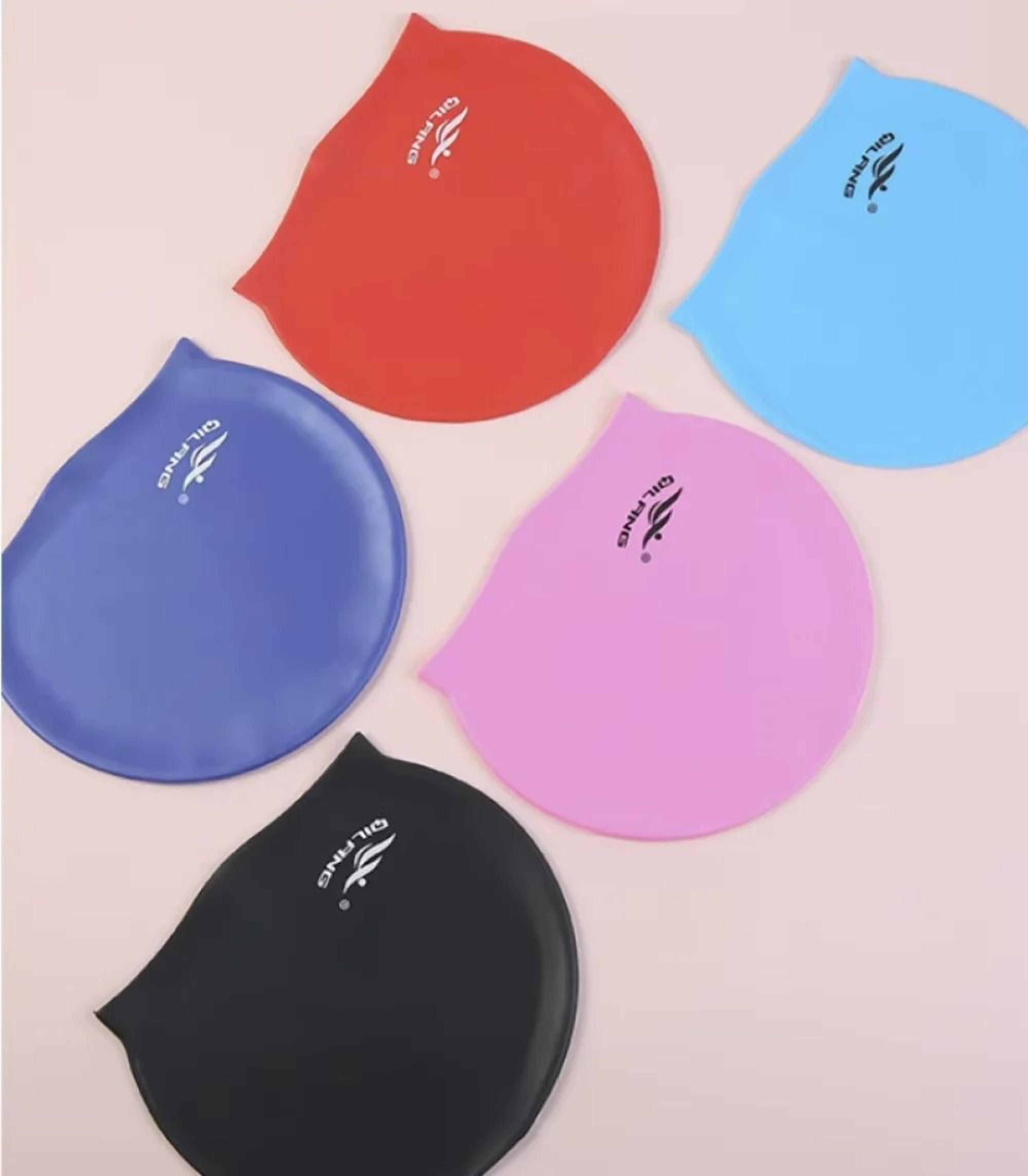 HighElasticity Waterproof Silicone Swimming Cap 3