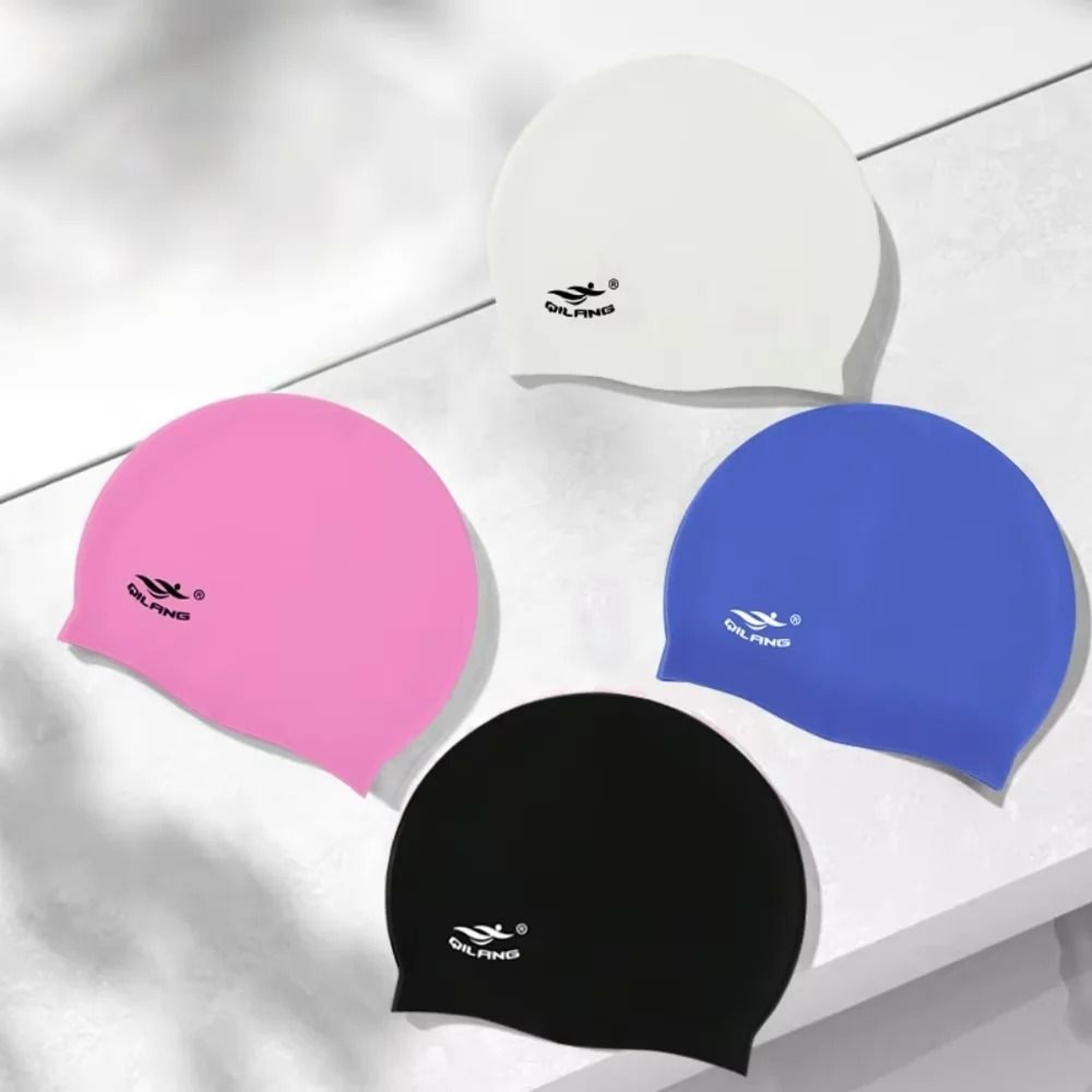 HighElasticity Waterproof Silicone Swimming Cap 1
