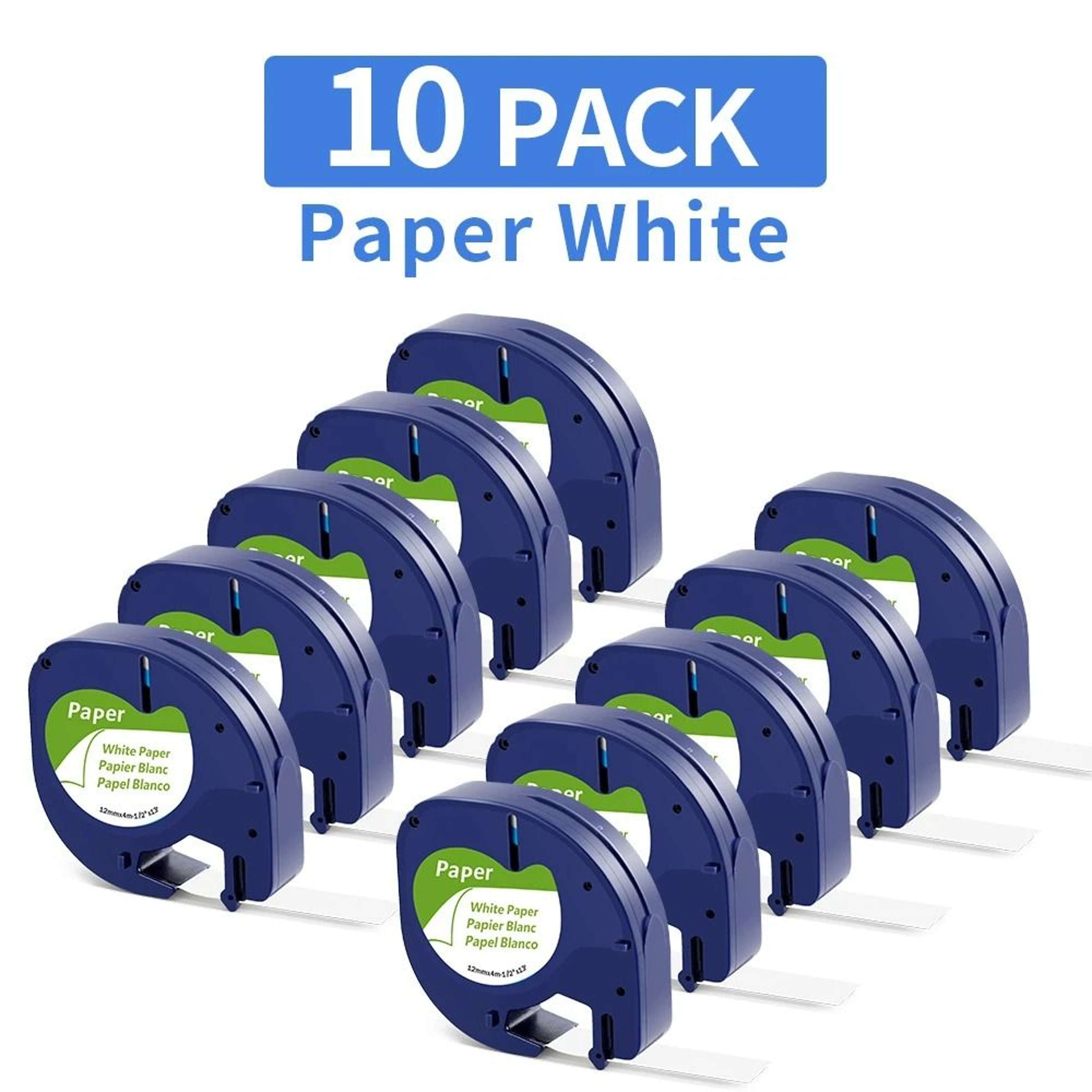 10Pack Clear Thermal Label Tape Refill 12