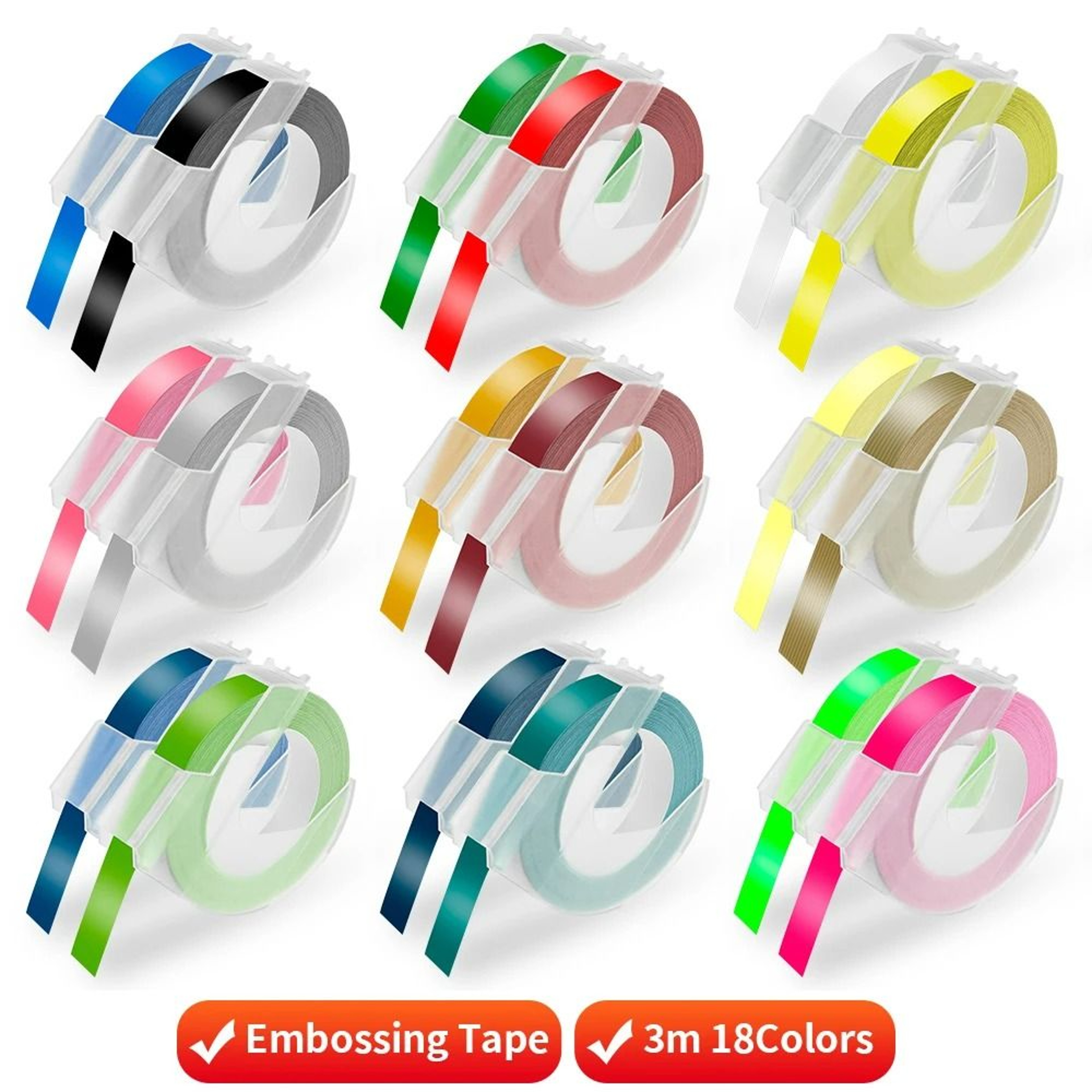 3D Embossing Label Tape Roll 1