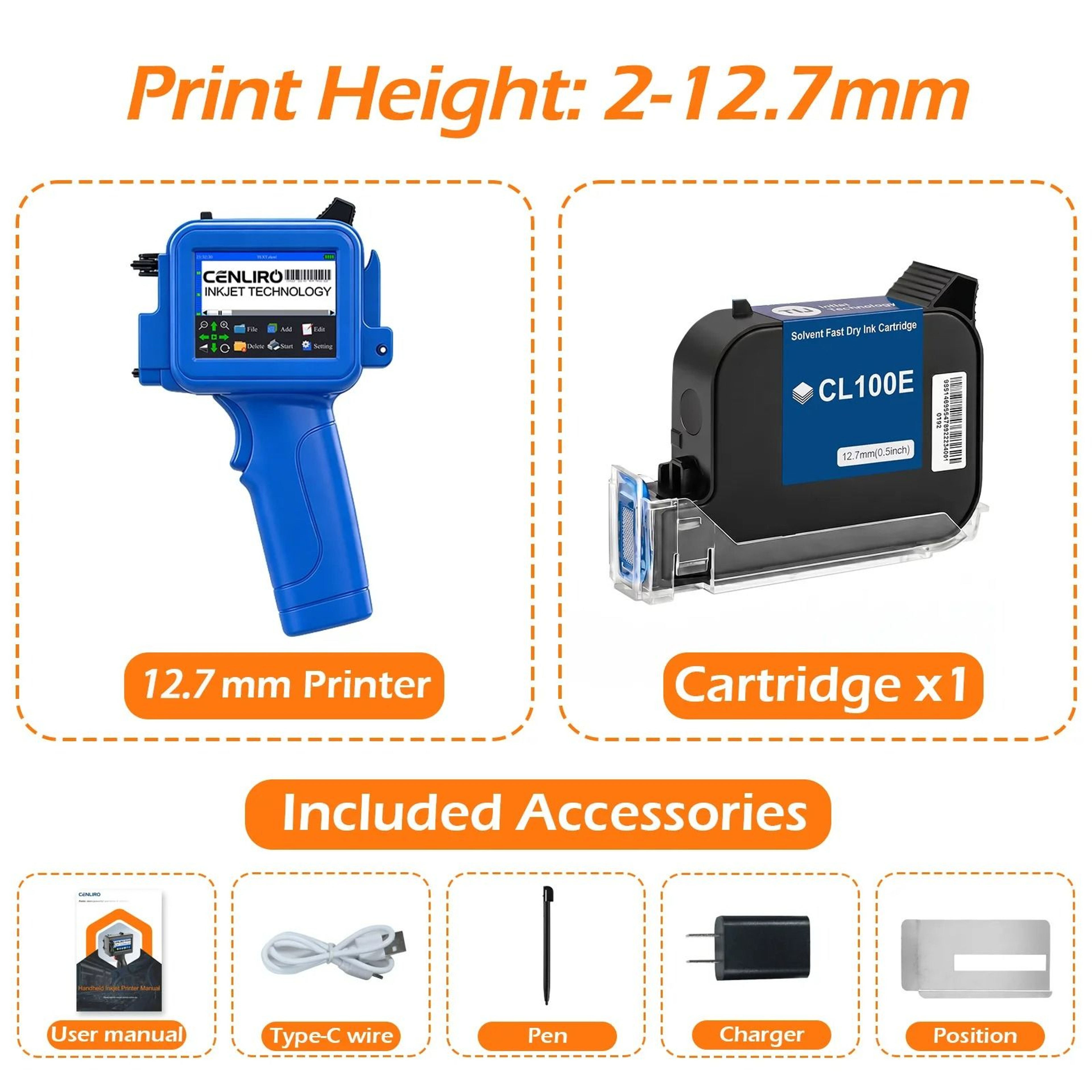 Handheld Handheld Inkjet Printer Set 6