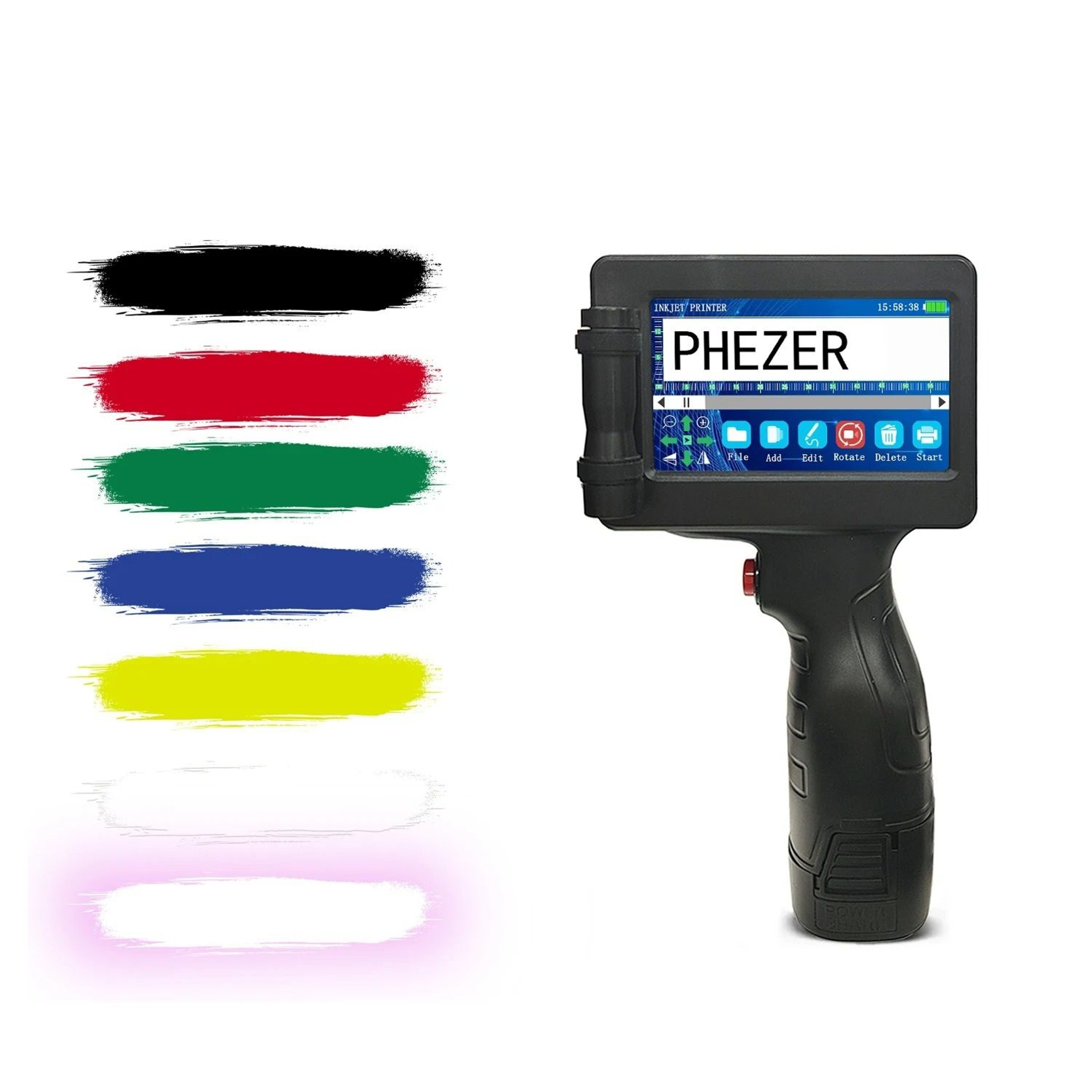 Industrial Handheld Inkjet Printer Kit 05 In Print Height  28 Languages 0