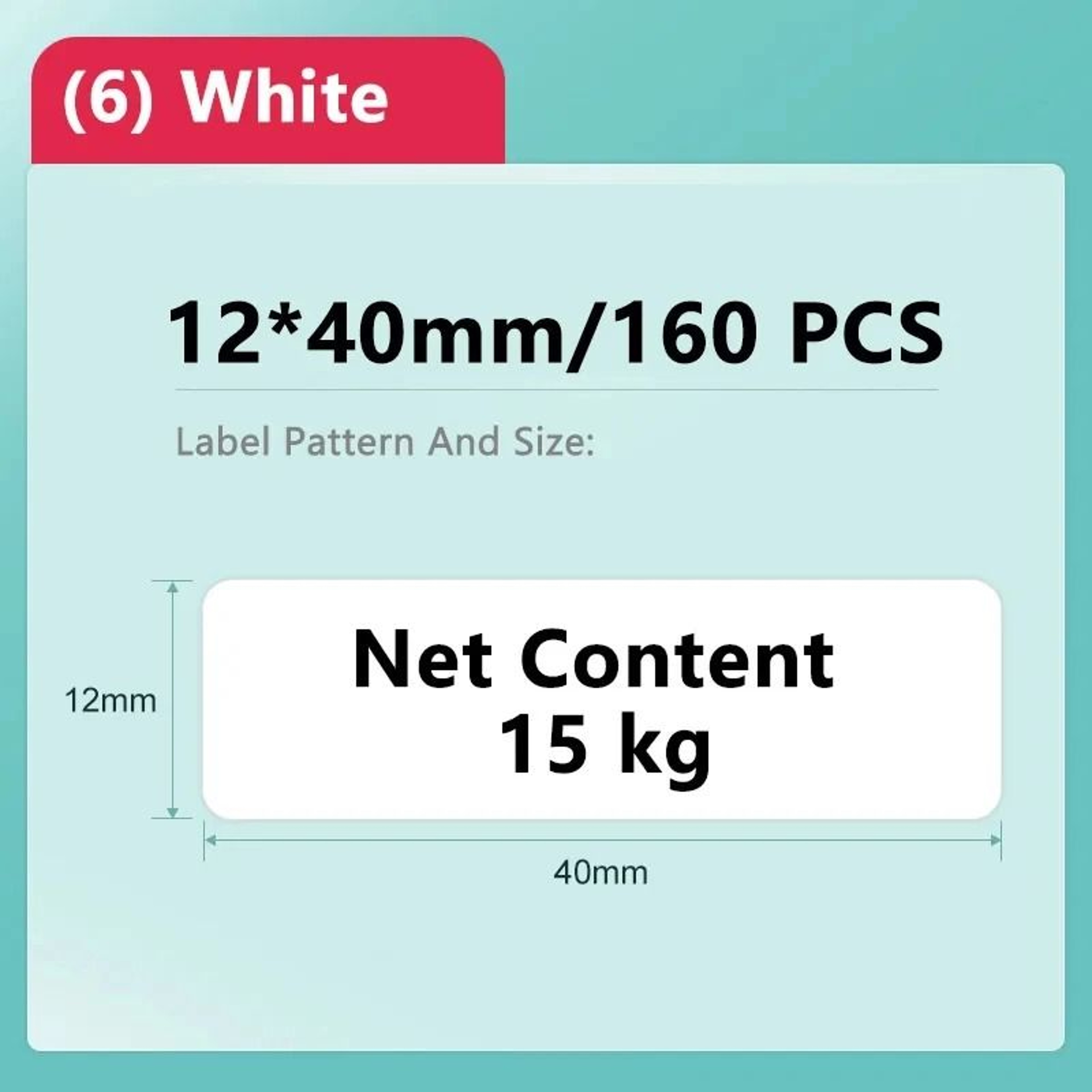 Waterproof Thermal Label Paper Rolls For NiiMbot D11 D110  D101 6