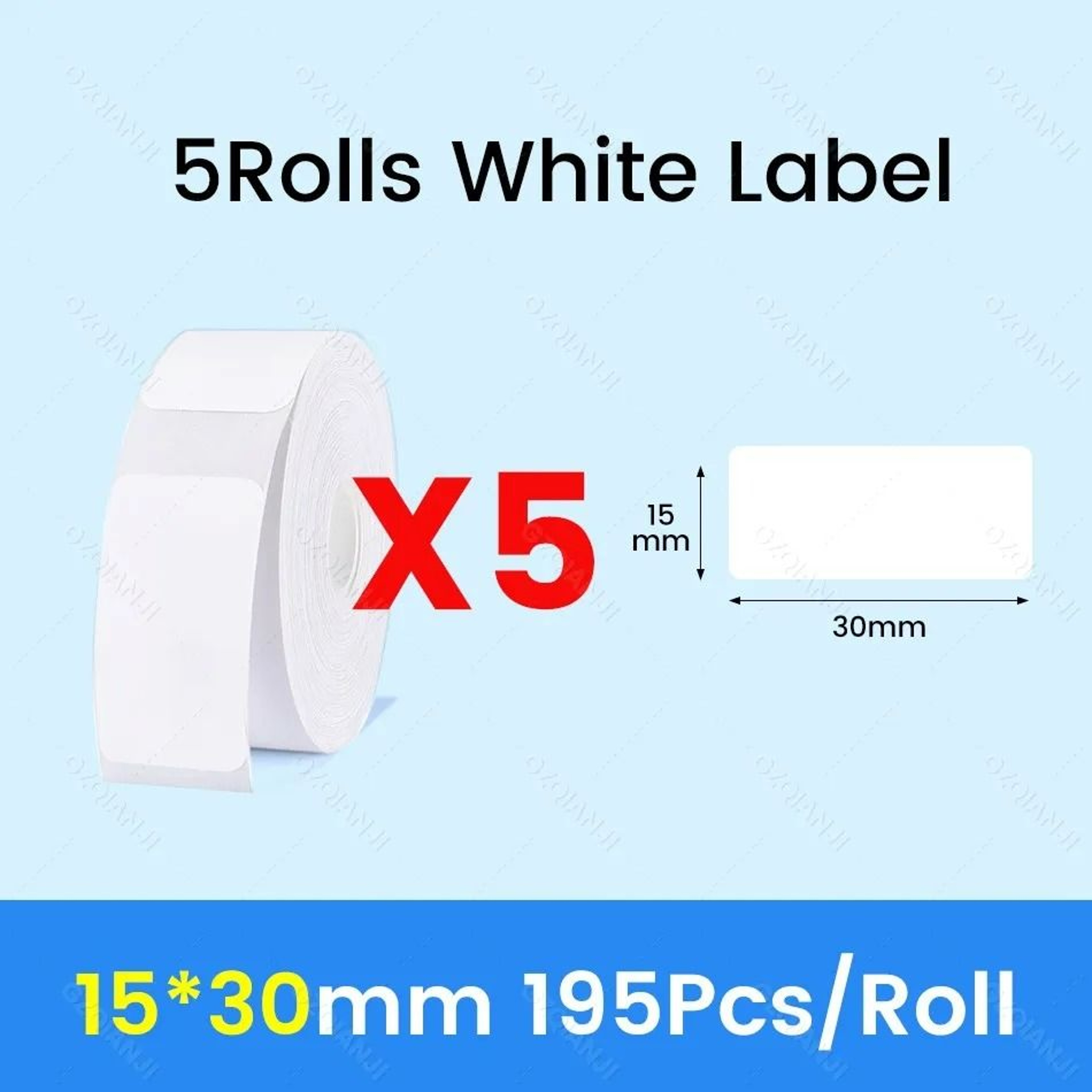 Waterproof Direct Thermal Label Paper Rolls For NiiMbot D11 D110  D101 15